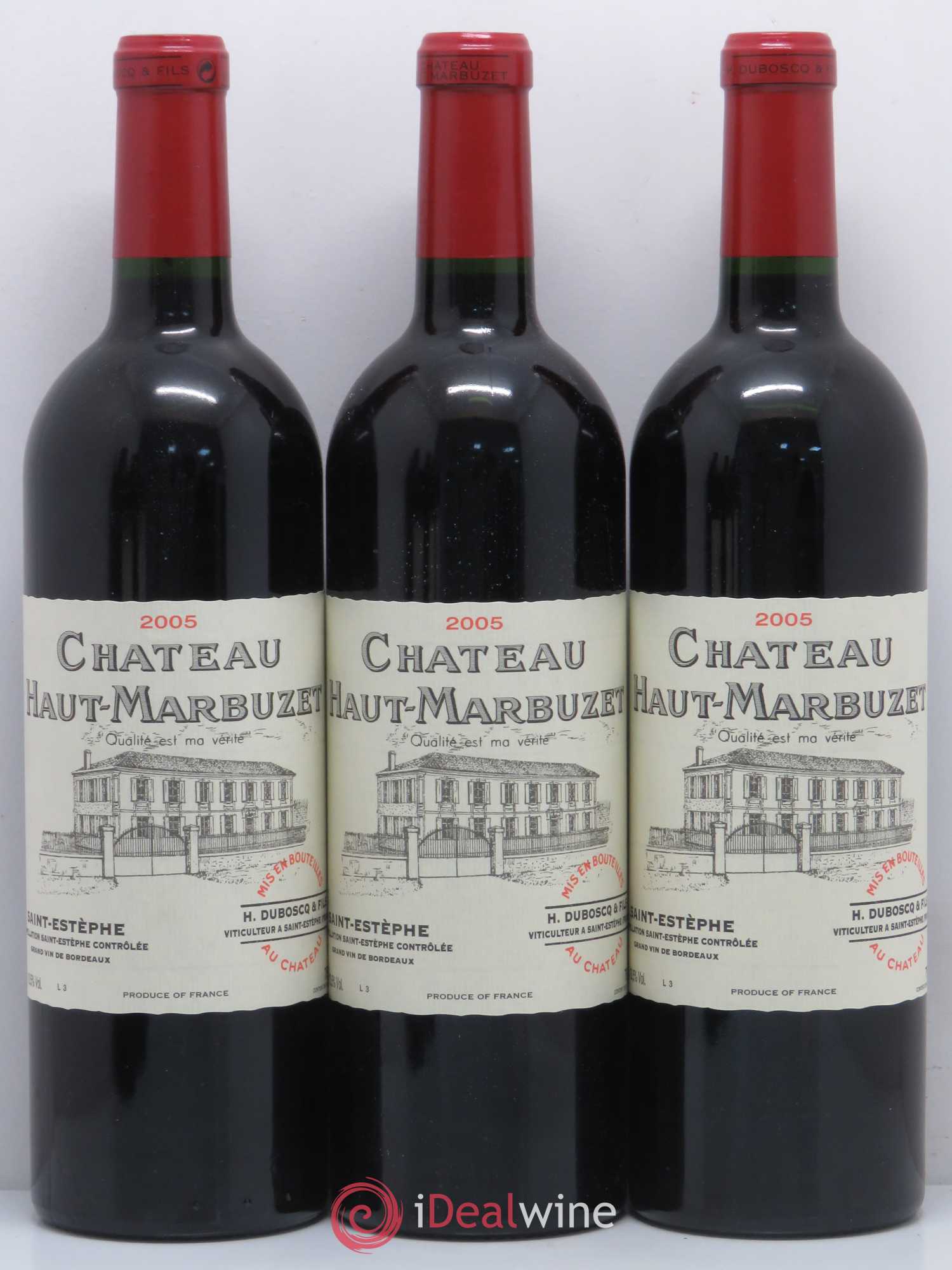 Château Haut Marbuzet 2005 - Lot de 12 bouteilles - 1