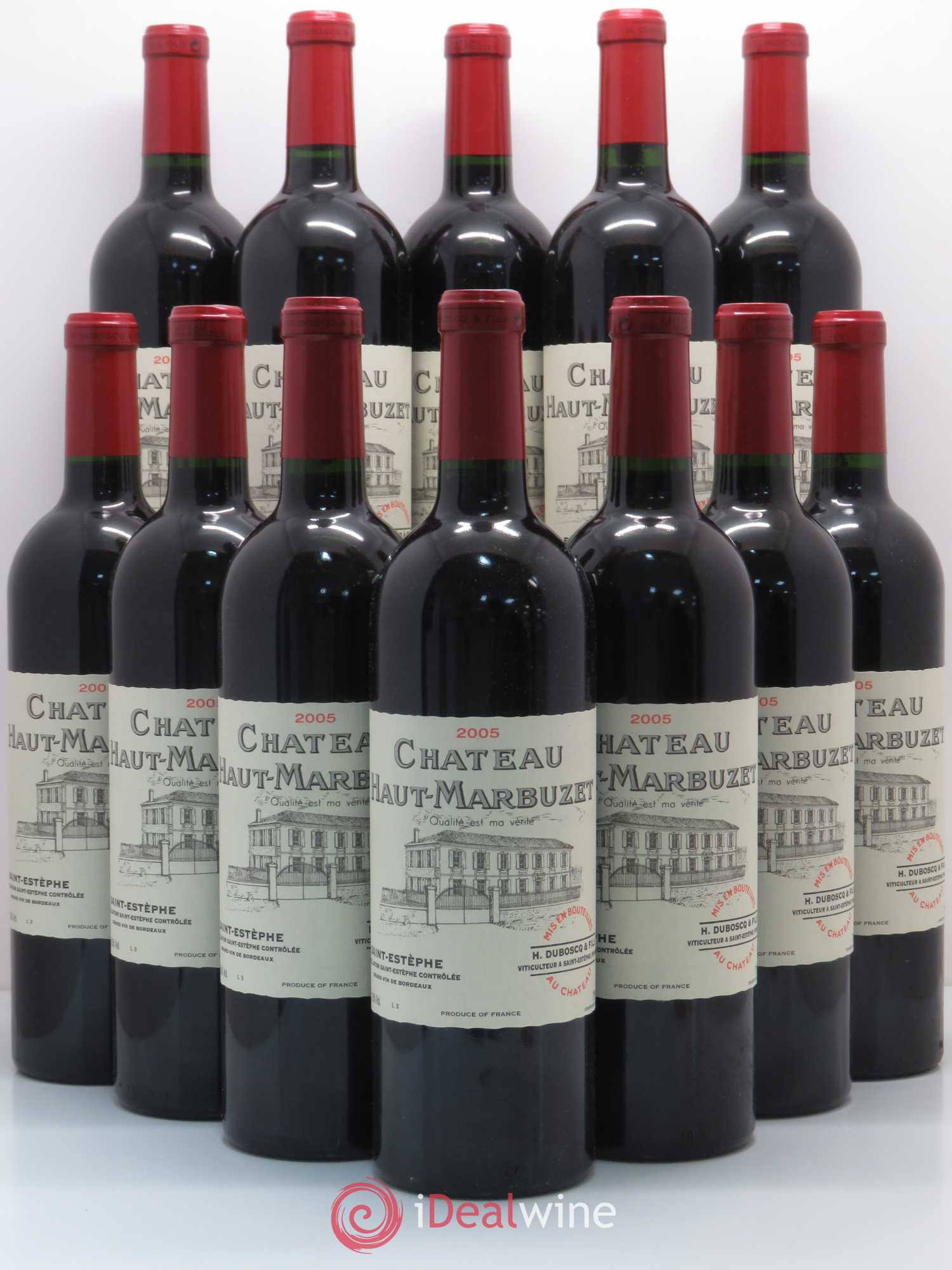 Château Haut Marbuzet 2005 - Lot de 12 bouteilles - 0