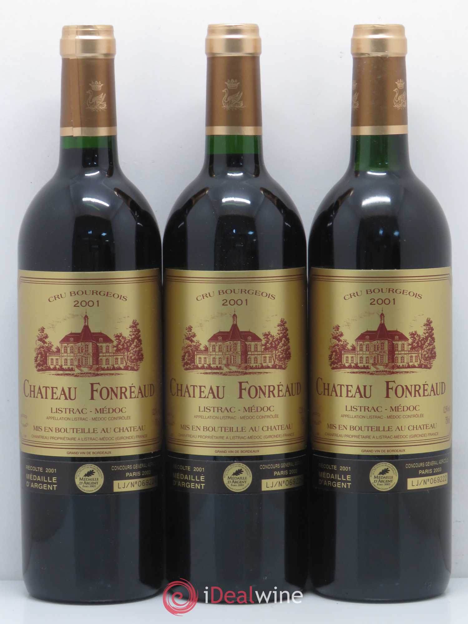 Château Fonréaud Cru Bourgeois (sans prix de réserve) 2001 - Lot de 6 bouteilles - 2
