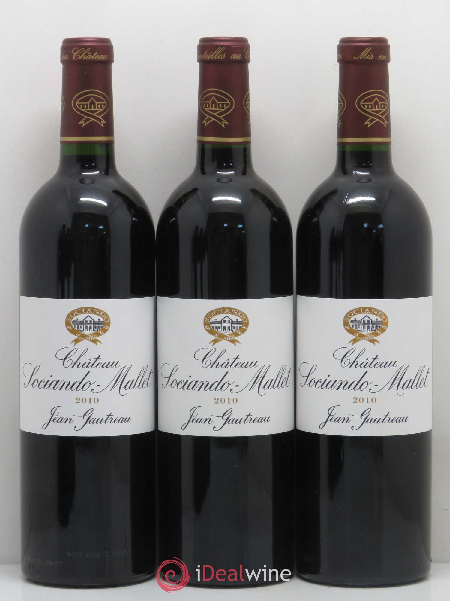 Château Sociando Mallet 2010 - Lot de 12 bouteilles - 1