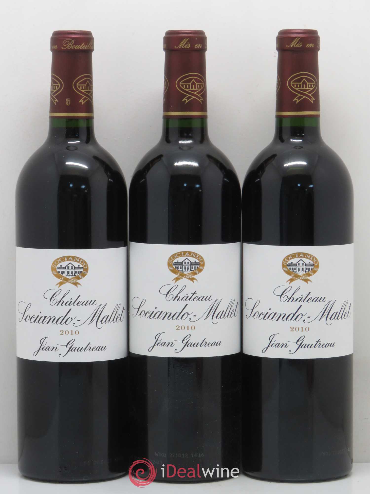 Château Sociando Mallet 2010 - Lot de 12 bouteilles - 2
