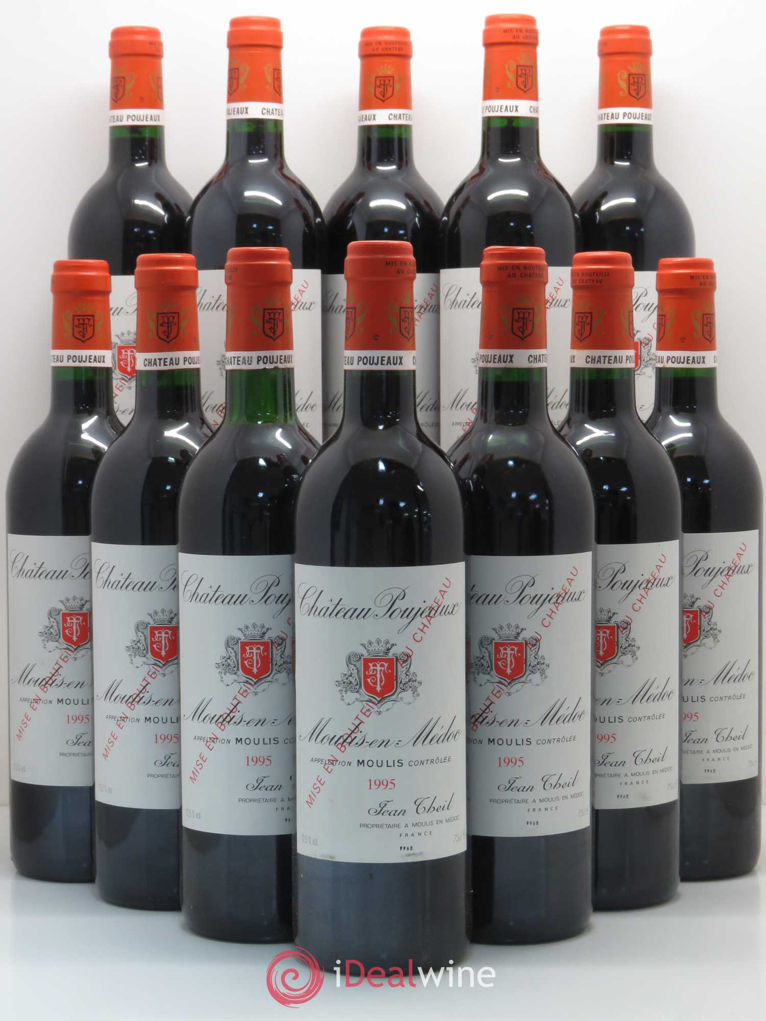 Château Poujeaux 1995 - Lot de 12 bouteilles - 0