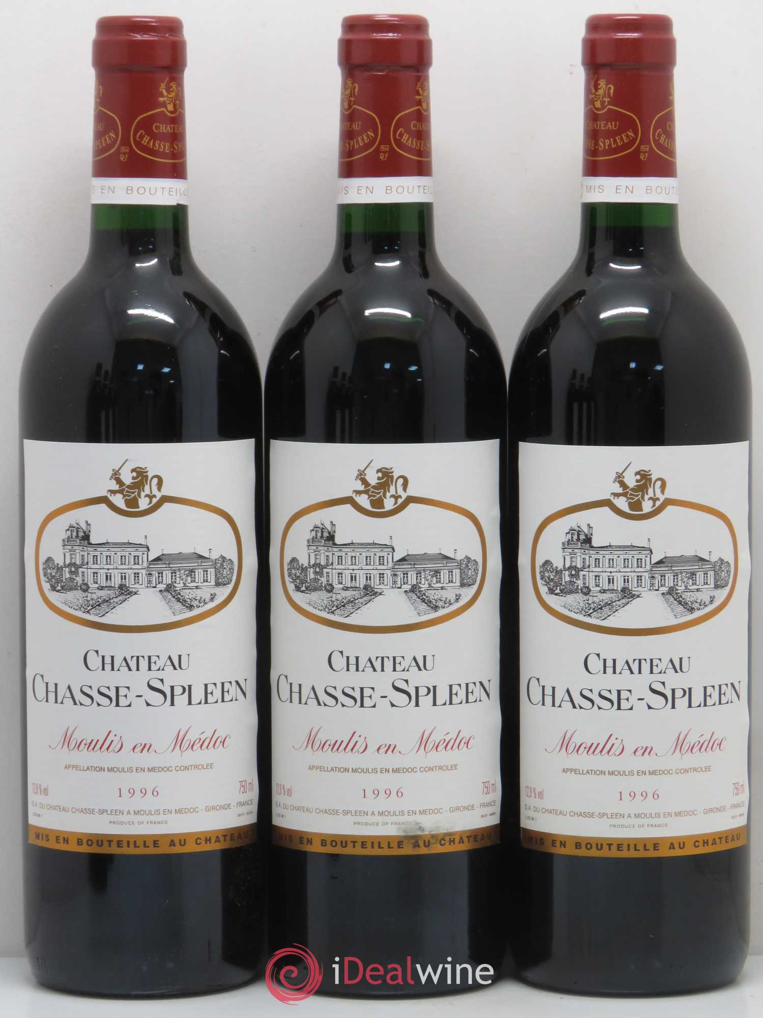 Château Chasse Spleen 1996 - Lot de 12 bouteilles - 1