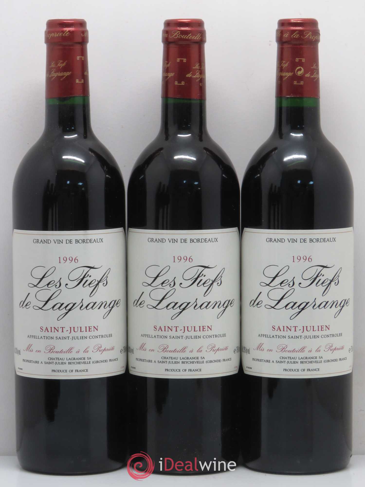 Les Fiefs de Lagrange Second Vin 1996 - Lot de 12 bouteilles - 1