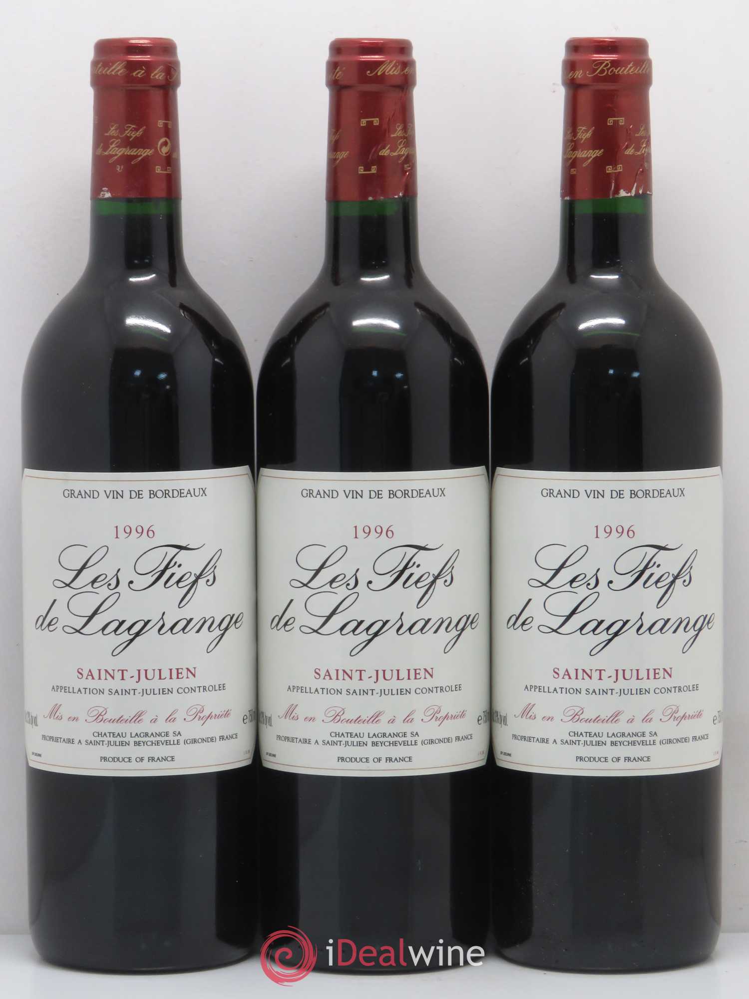Les Fiefs de Lagrange Second Vin 1996 - Lot de 12 bouteilles - 2