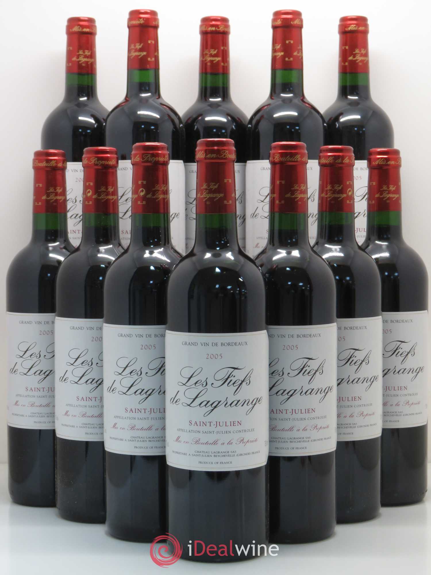 Les Fiefs de Lagrange Second Vin 2005 - Lot de 12 bouteilles - 0