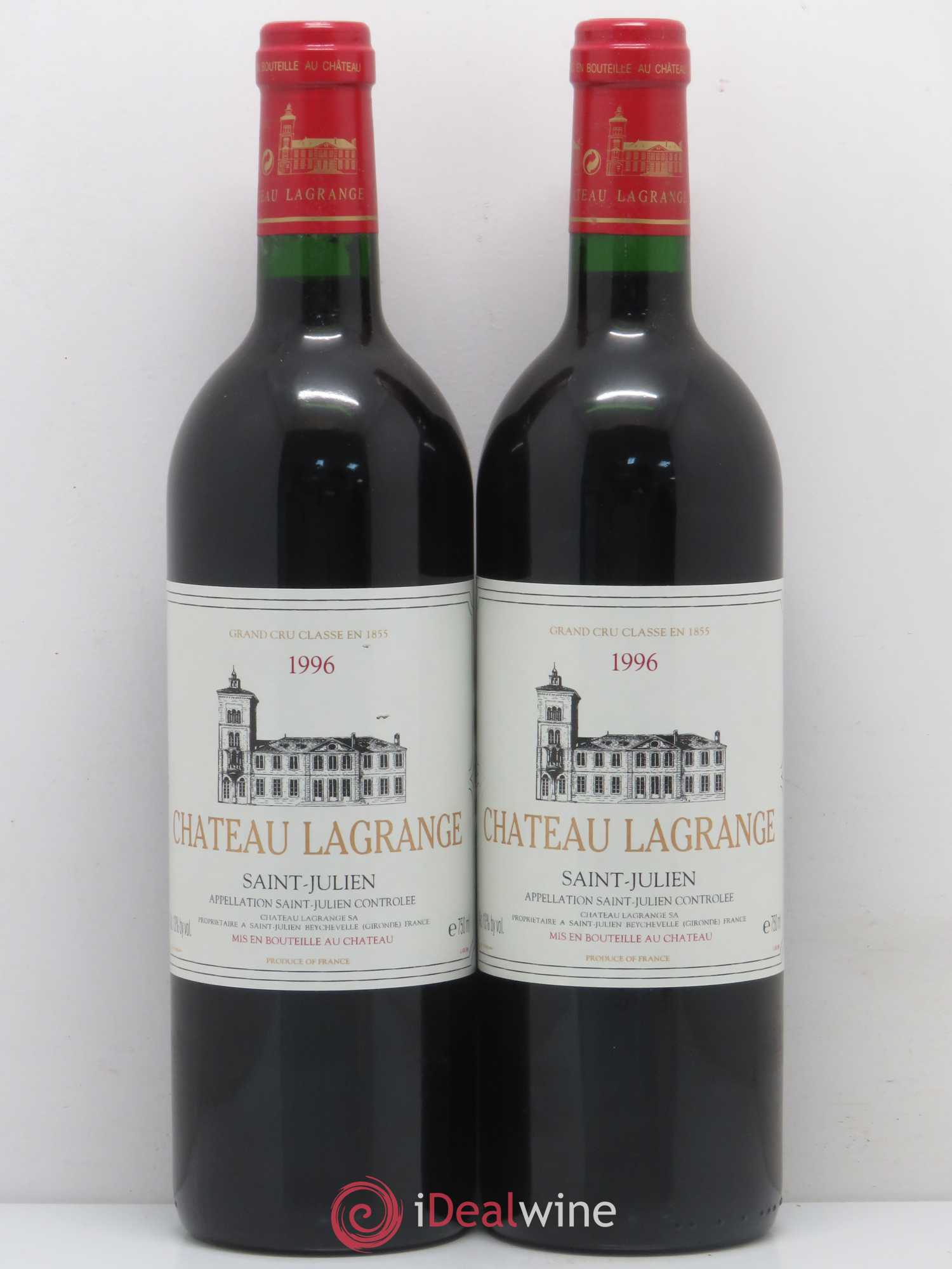 Château Lagrange 3ème Grand Cru Classé 1996 - Lot de 2 bouteilles - 0