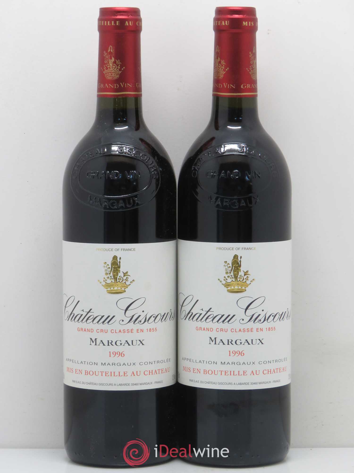 Château Giscours 3ème Grand Cru Classé 1996 - Lot de 2 bouteilles - 0