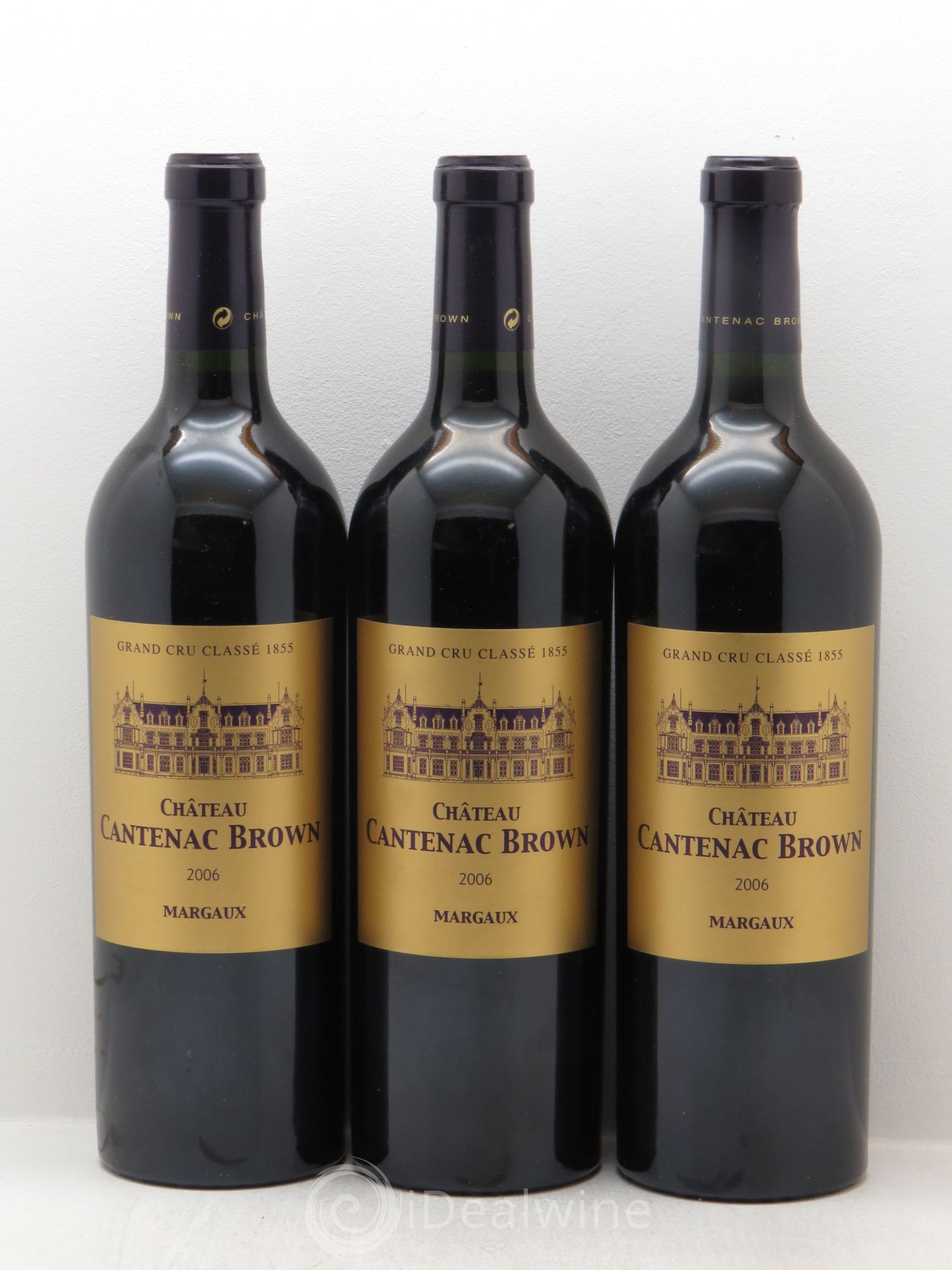Château Cantenac Brown 3ème Grand Cru Classé 2006 - Lot de 3 bouteilles - 0