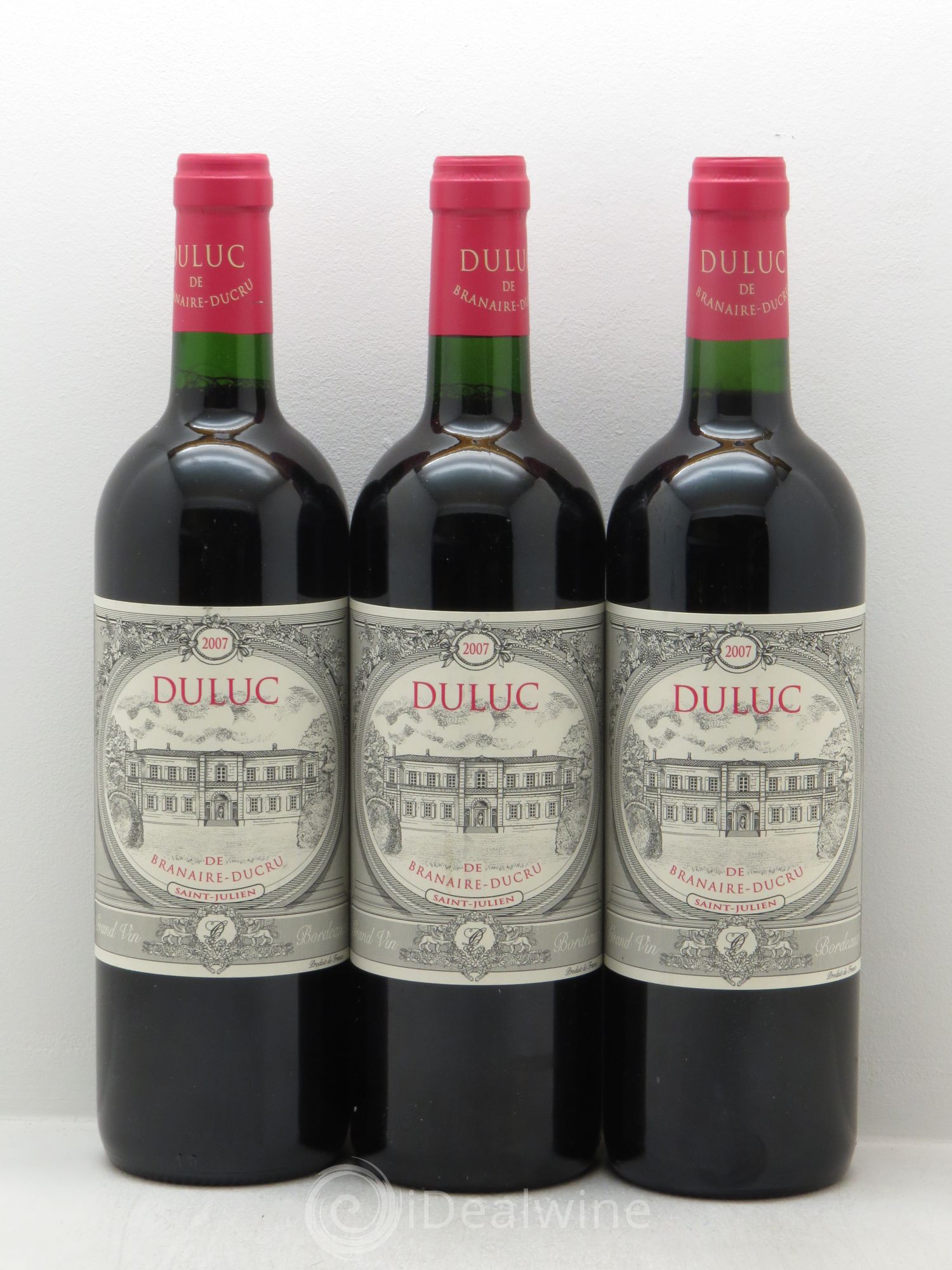 Duluc de Branaire Second Vin 2007 - Lot de 3 bouteilles - 0