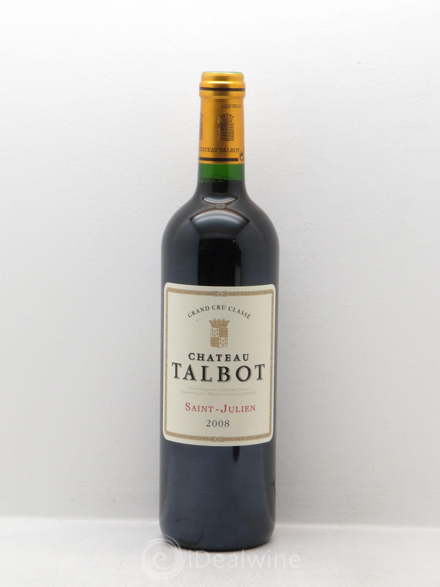Château Talbot 4ème Grand Cru Classé 2008 - Lot de 6 bouteilles - 0