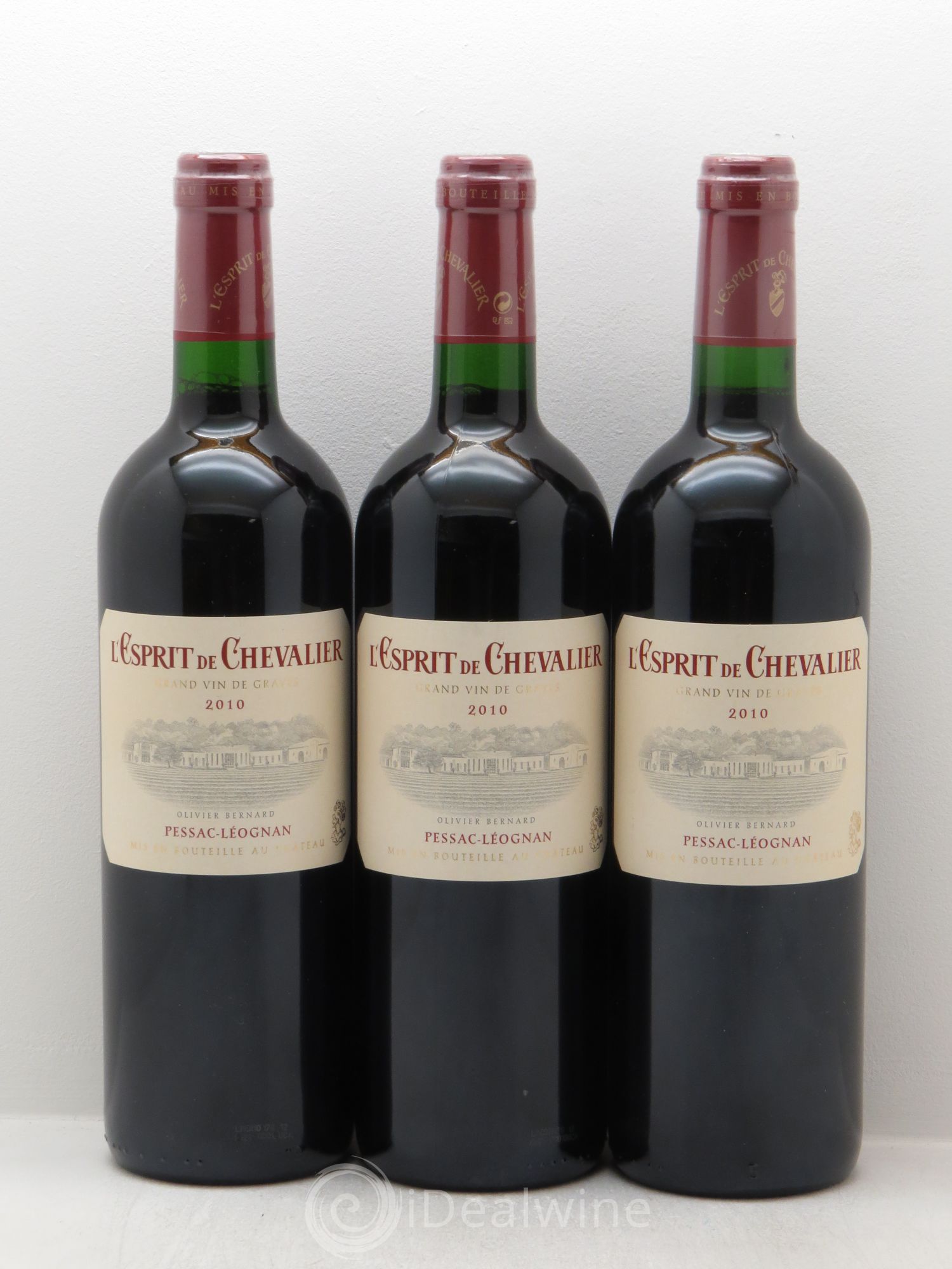 Esprit de Chevalier Second Vin 2010 - Lot de 3 bouteilles - 0