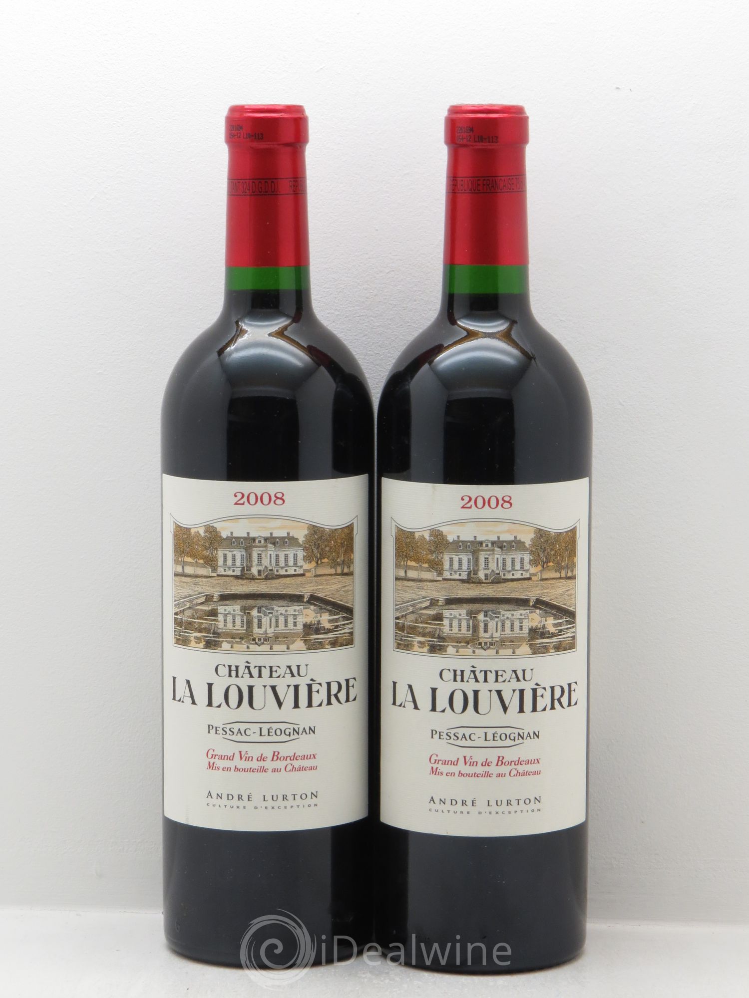 Château la Louvière 2008 - Lot de 2 bouteilles - 0