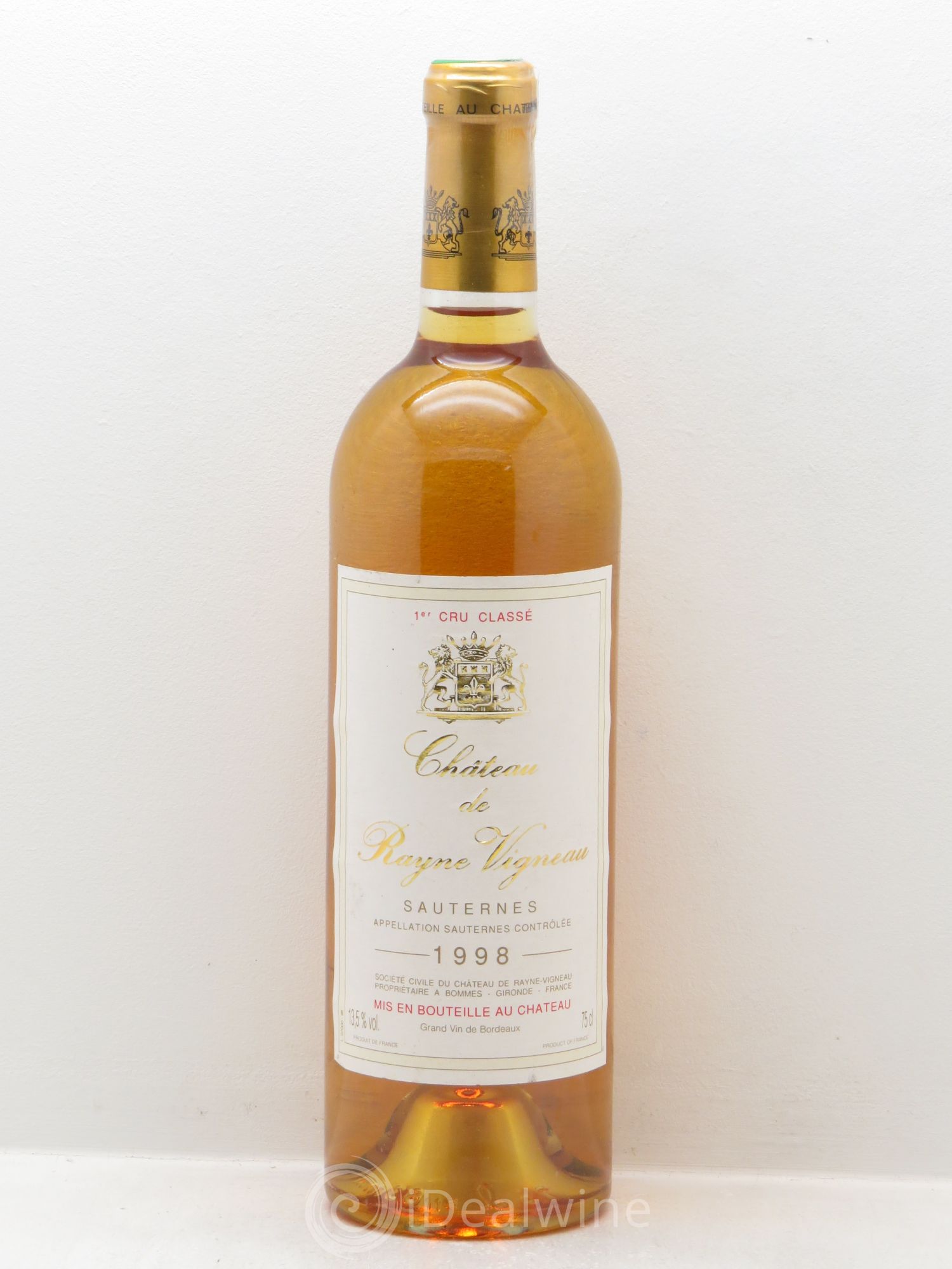 Château de Rayne Vigneau 1er Grand Cru Classé 1998 - Lotto di 6 bottiglie - 0