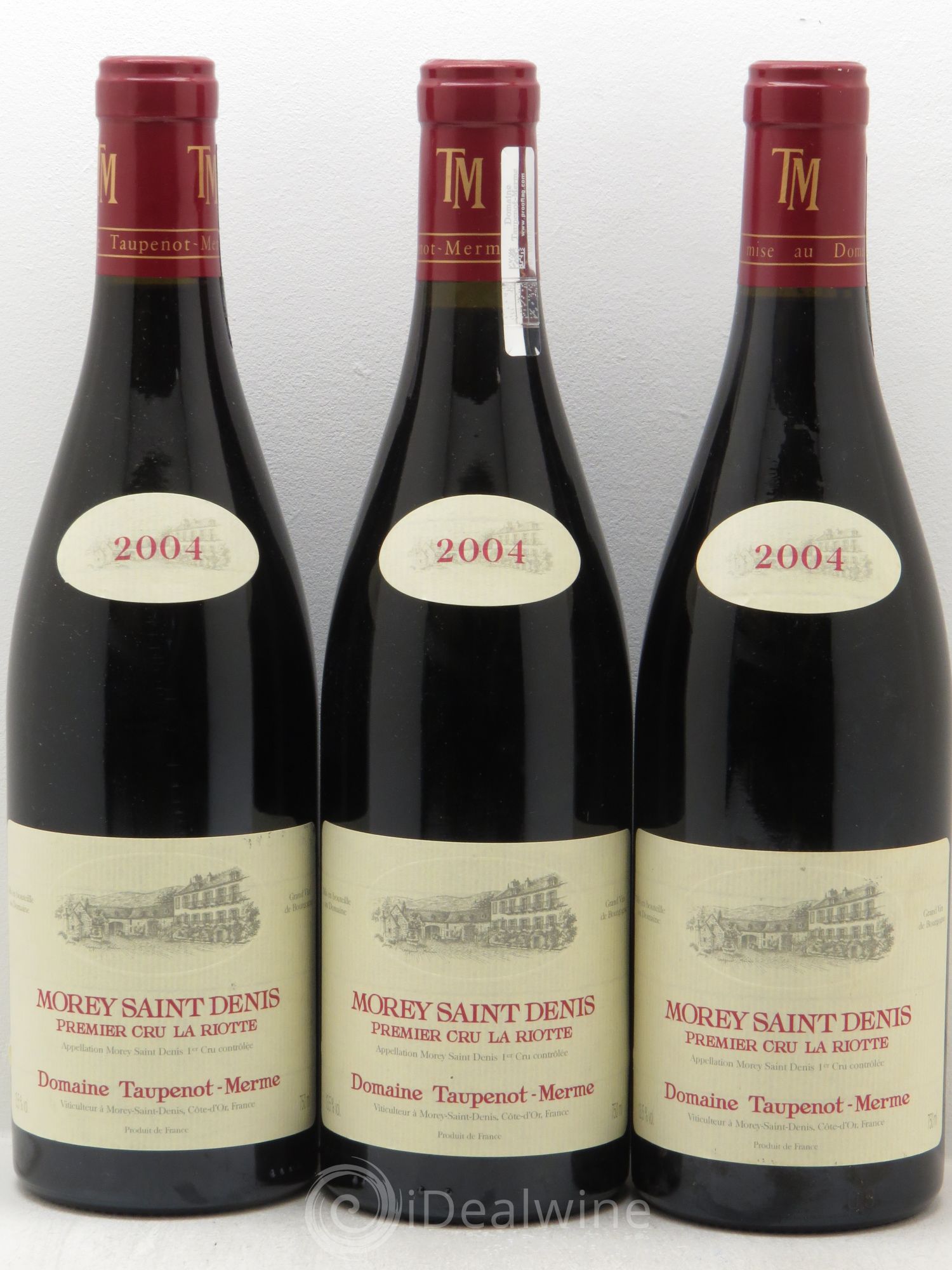 Morey-Saint-Denis 1er Cru Taupenot Merme 2004 - Lot de 3 bouteilles - 0