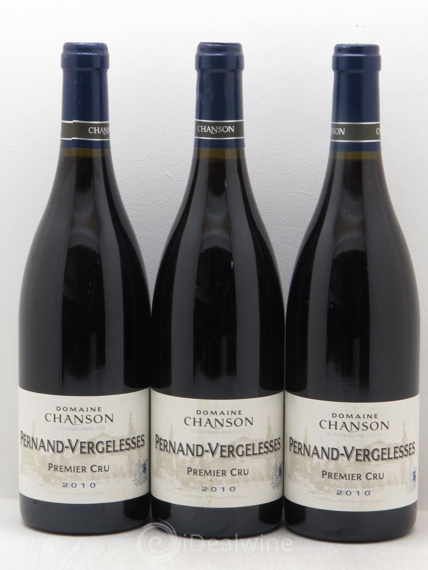Pernand-Vergelesses 1er Cru Domaine Chanson 2010 - Lot de 3 bouteilles - 0