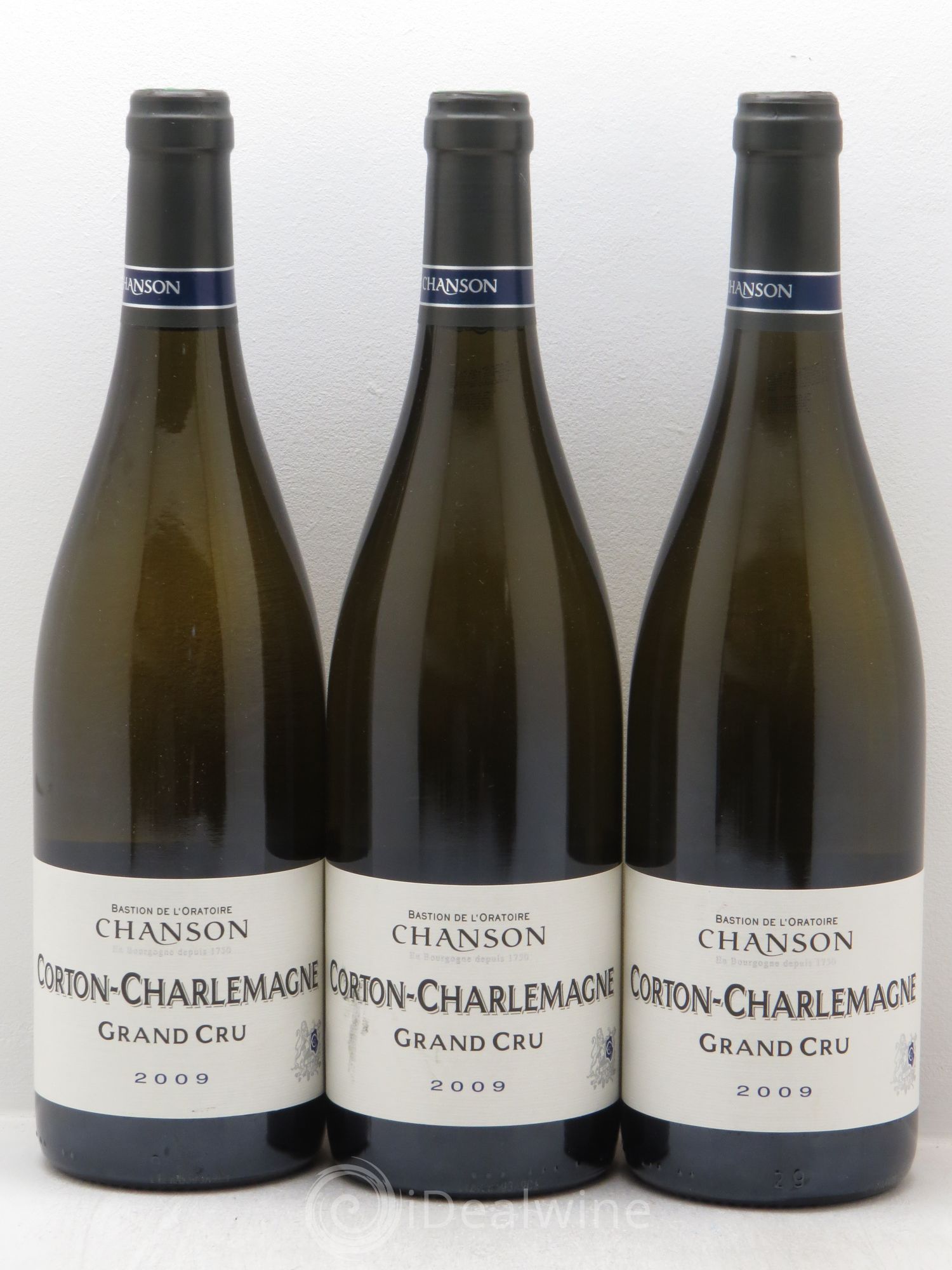 Corton-Charlemagne Grand Cru Domaine Chanson 2009 - Lot de 3 bouteilles - 0