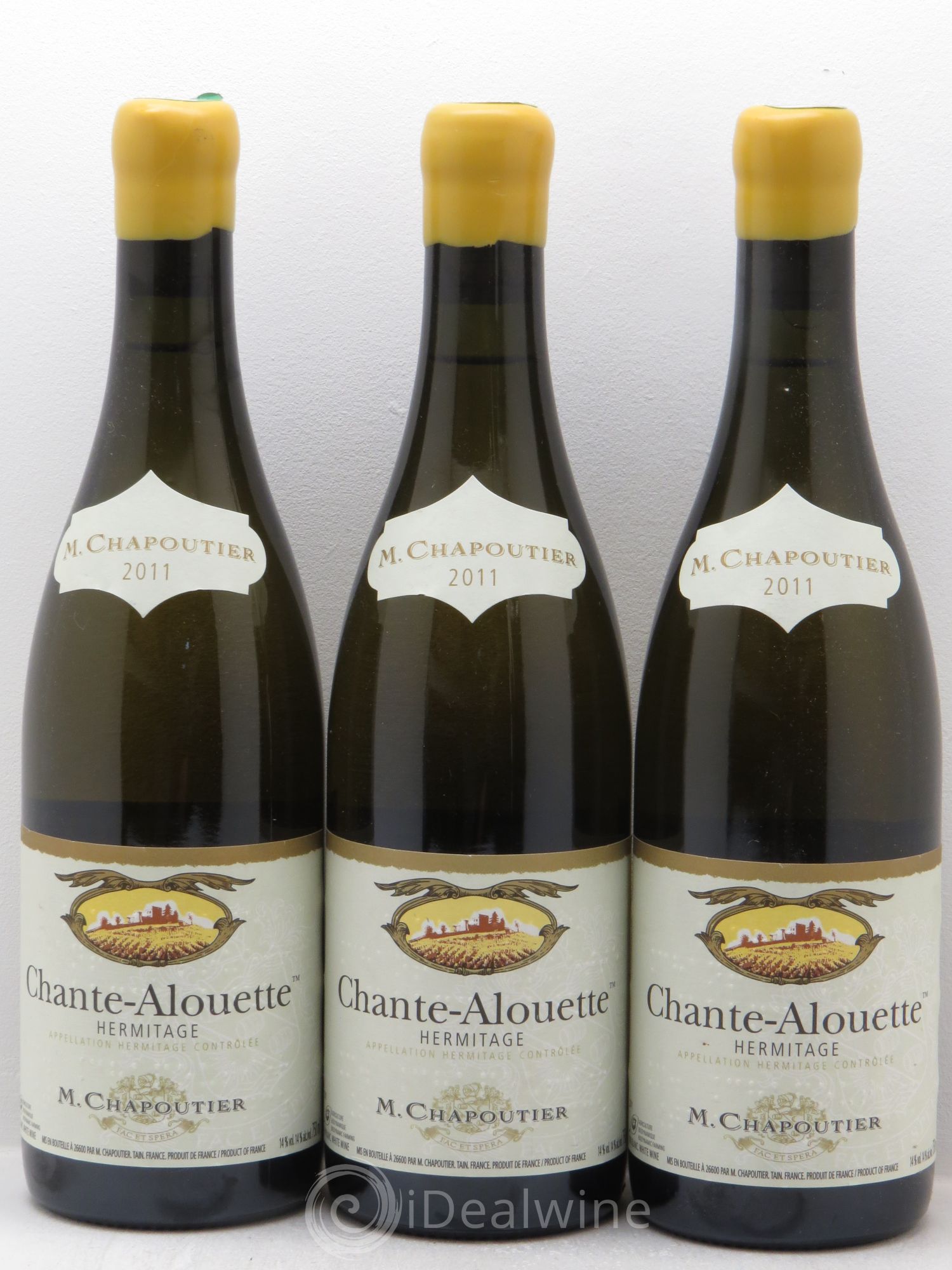 Hermitage Chante Alouette Chapoutier 2011 - Lot de 3 bouteilles - 0