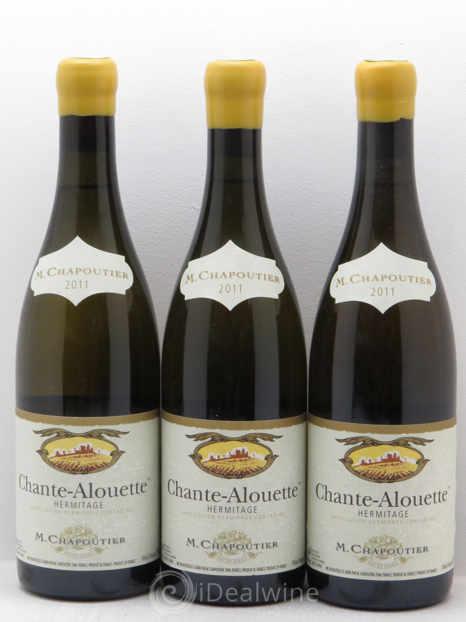 Hermitage Chante Alouette Chapoutier 2011 - Lot de 3 bouteilles - 0