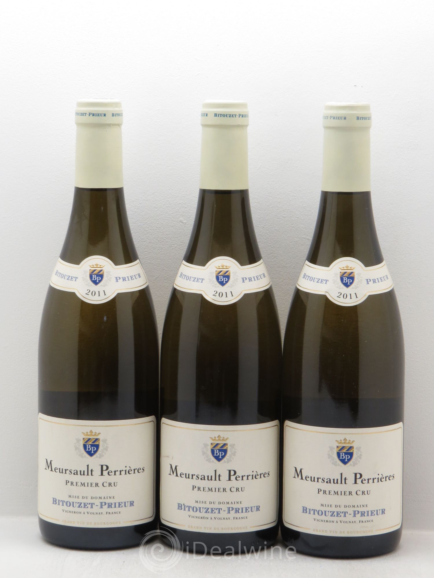 Meursault 1er Cru Domaine Bitouzet-Prieur 2011 - Posten von 3 Flaschen - 0