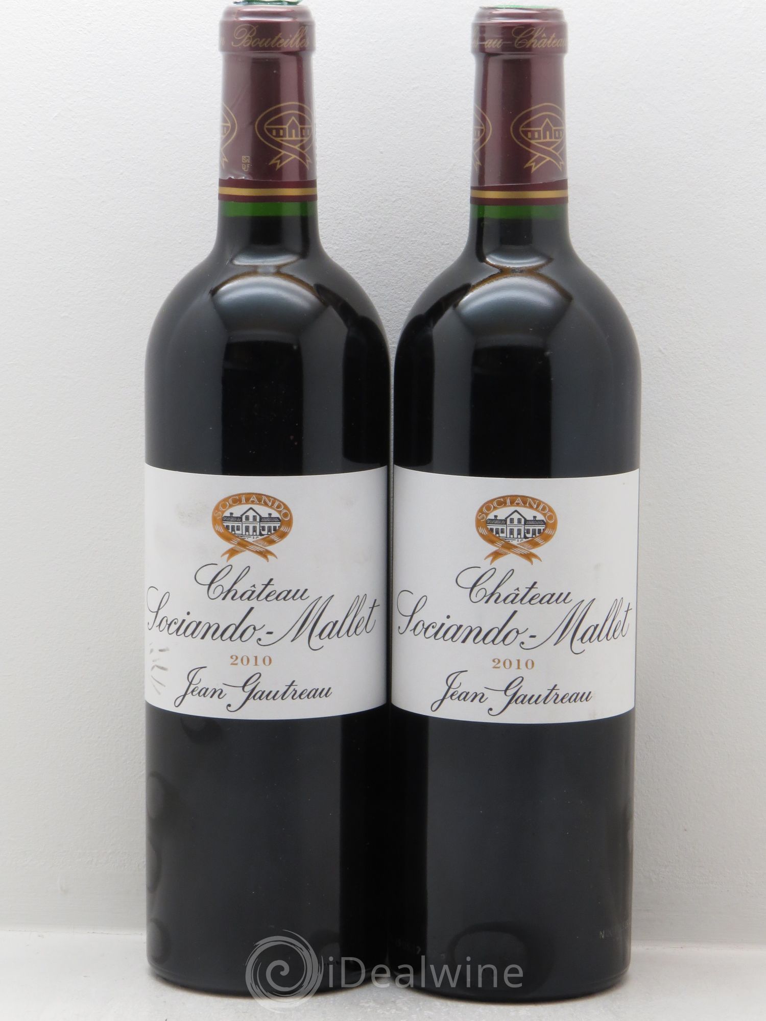 Château Sociando Mallet 2010 - Lot de 2 bouteilles - 0