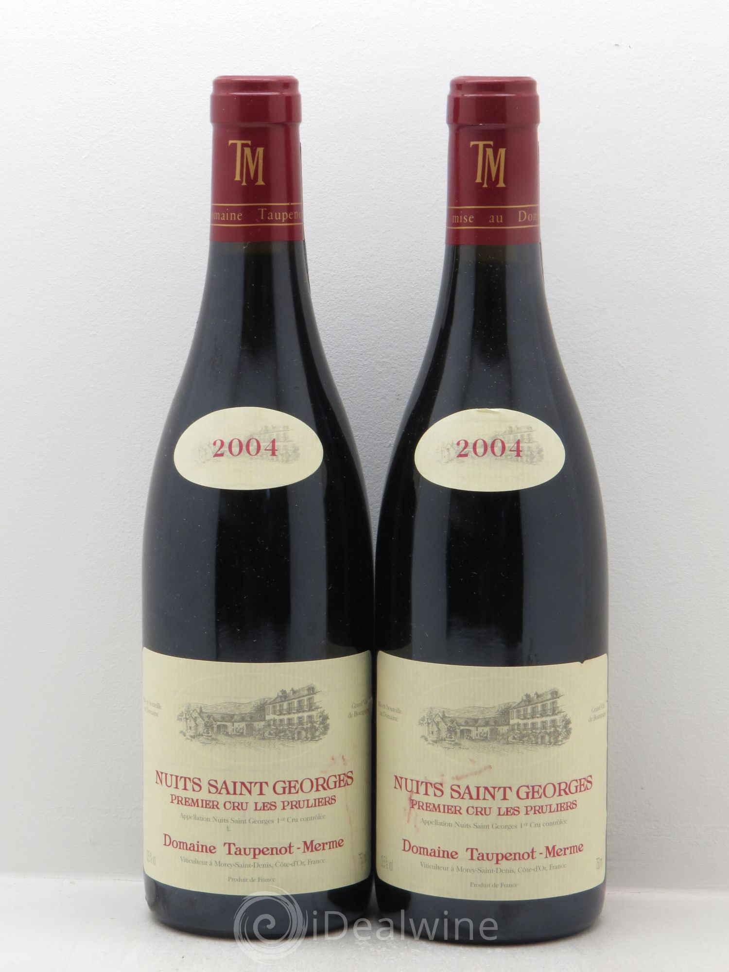 Nuits-Saint-Georges 1er Cru Taupenot Merme 2004 - Lot de 2 bouteilles - 0
