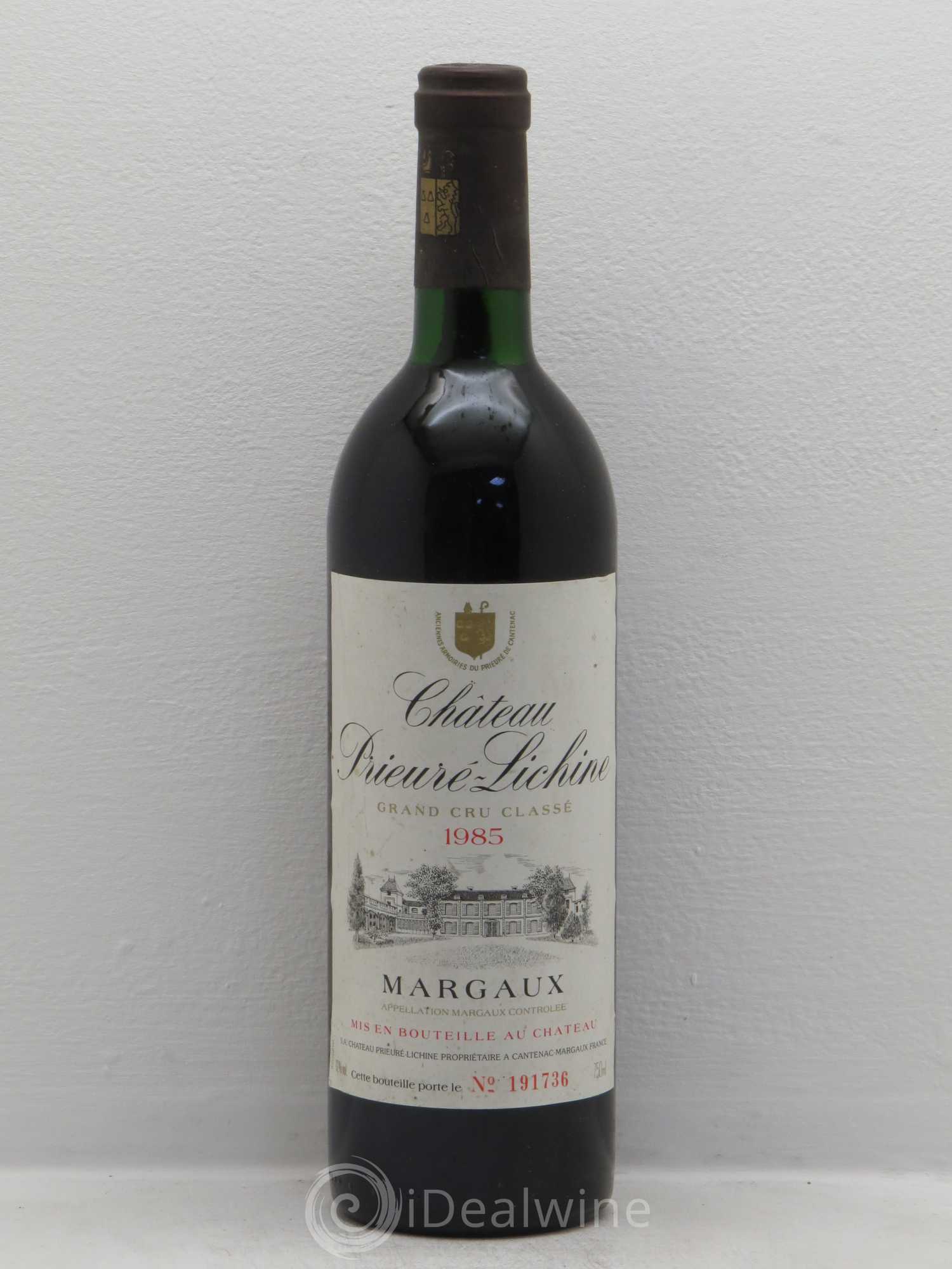 Château Prieuré Lichine 4ème Grand Cru Classé 1985 - Lot de 1 bouteille - 0