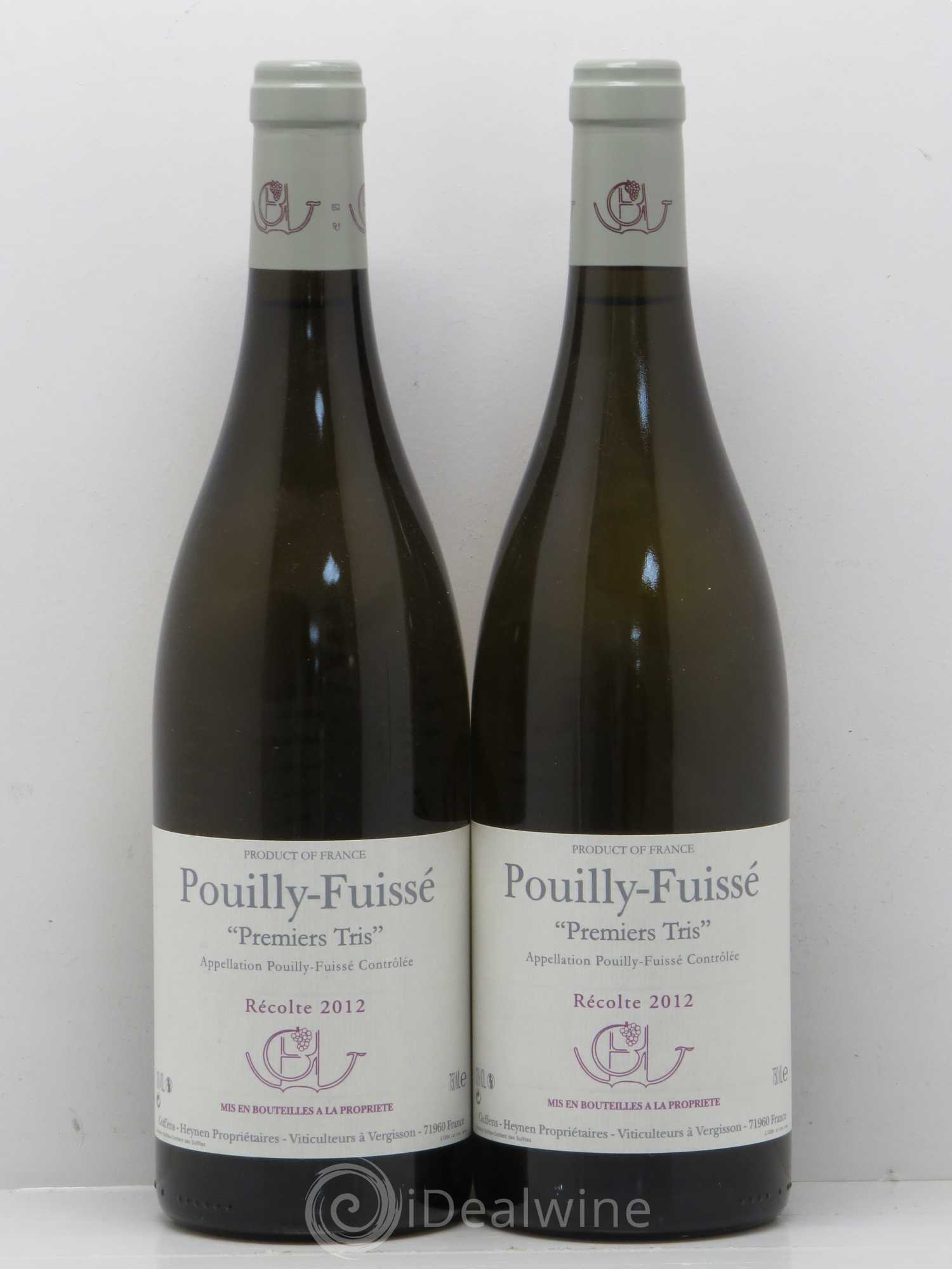 Pouilly-Fuissé Premiers Tris Guffens-Heynen 2012 - Lot de 2 bouteilles - 0