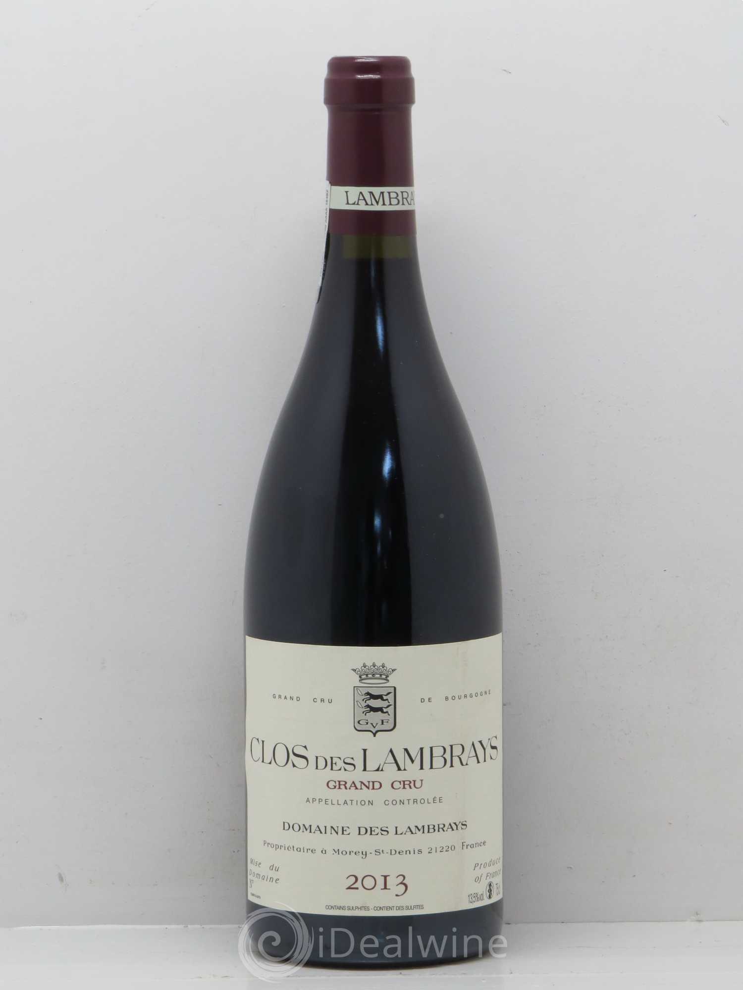Clos des Lambrays Grand Cru Domaine des Lambrays 2013 - Lot de 1 bouteille - 0