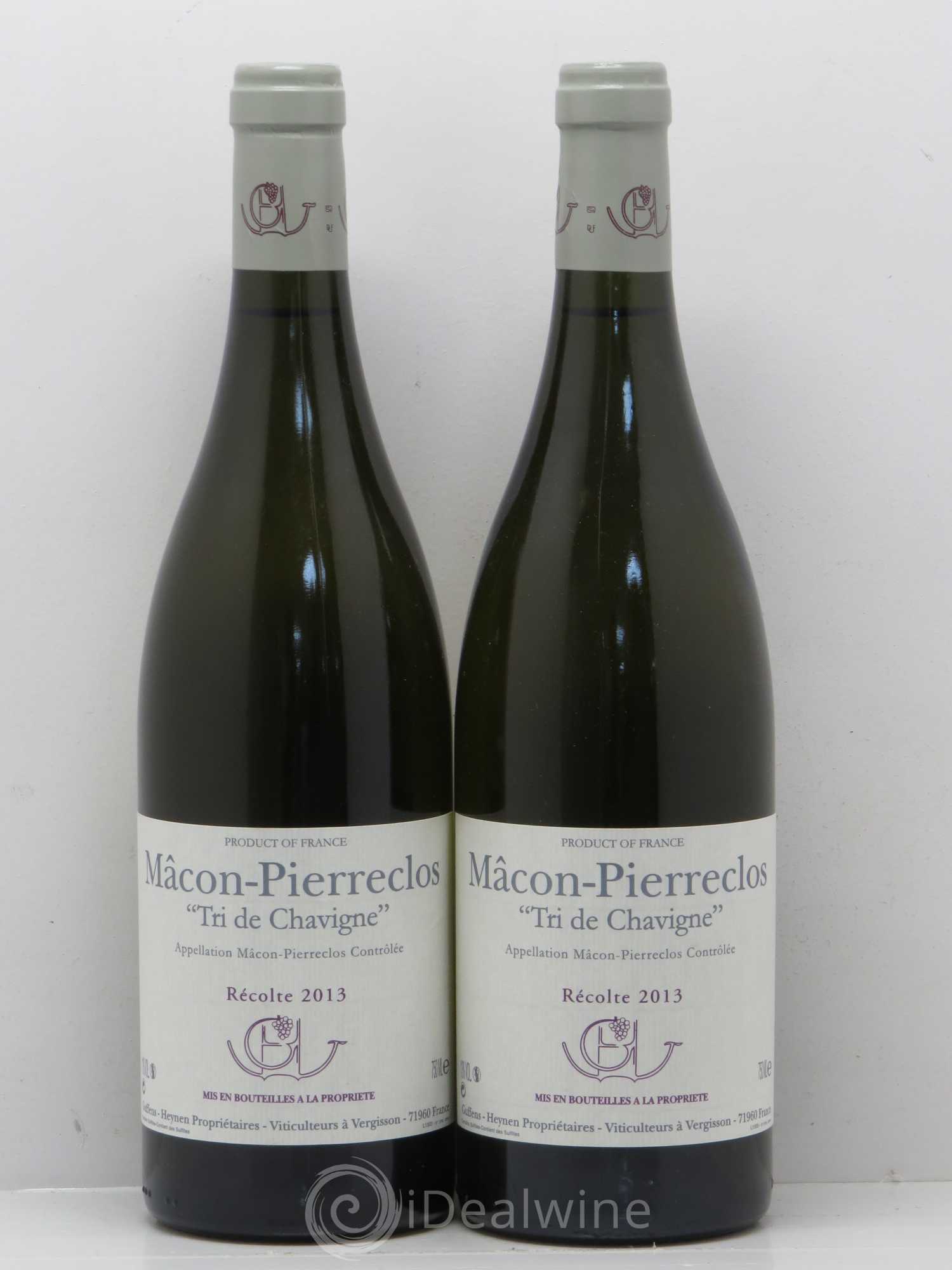 Mâcon-Pierreclos Tri de Chavigne Guffens-Heynen 2013 - Posten von 2 Flaschen - 0