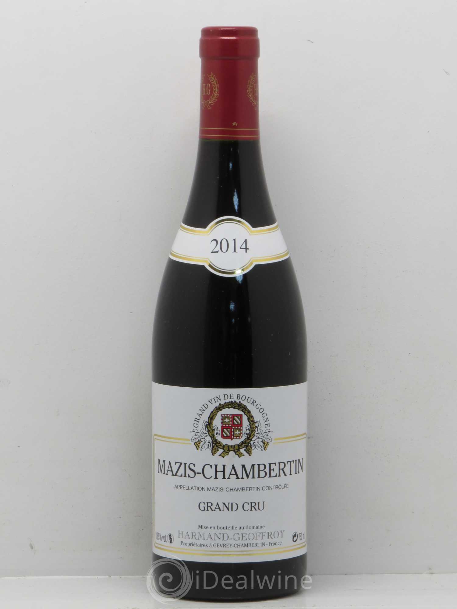 Mazis-Chambertin Grand Cru Harmand-Geoffroy (Domaine) 2014 - Lot de 1 bouteille - 0