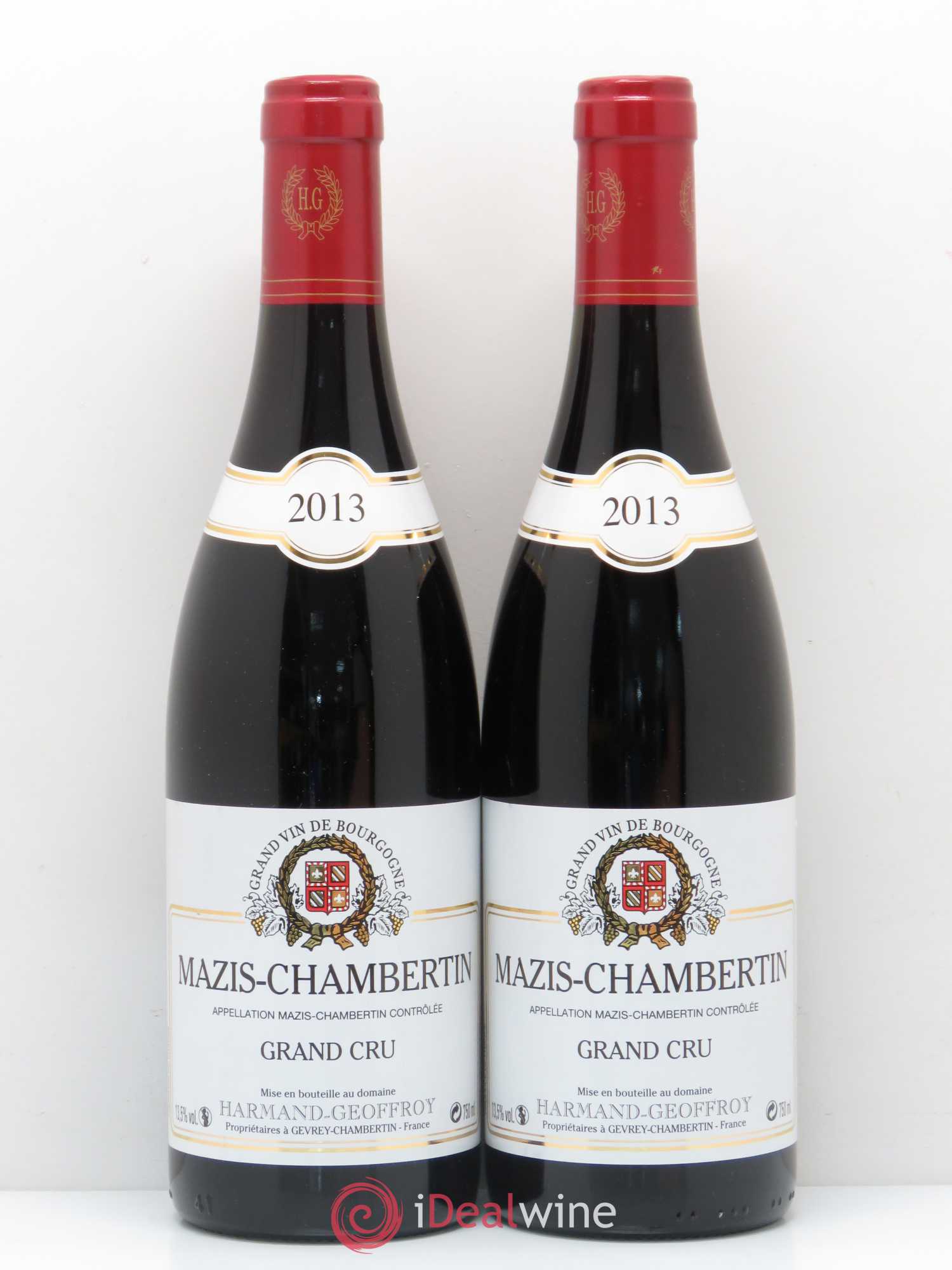 Mazis-Chambertin Grand Cru Harmand Geoffroy 2013 - Lot de 2 bouteilles - 0