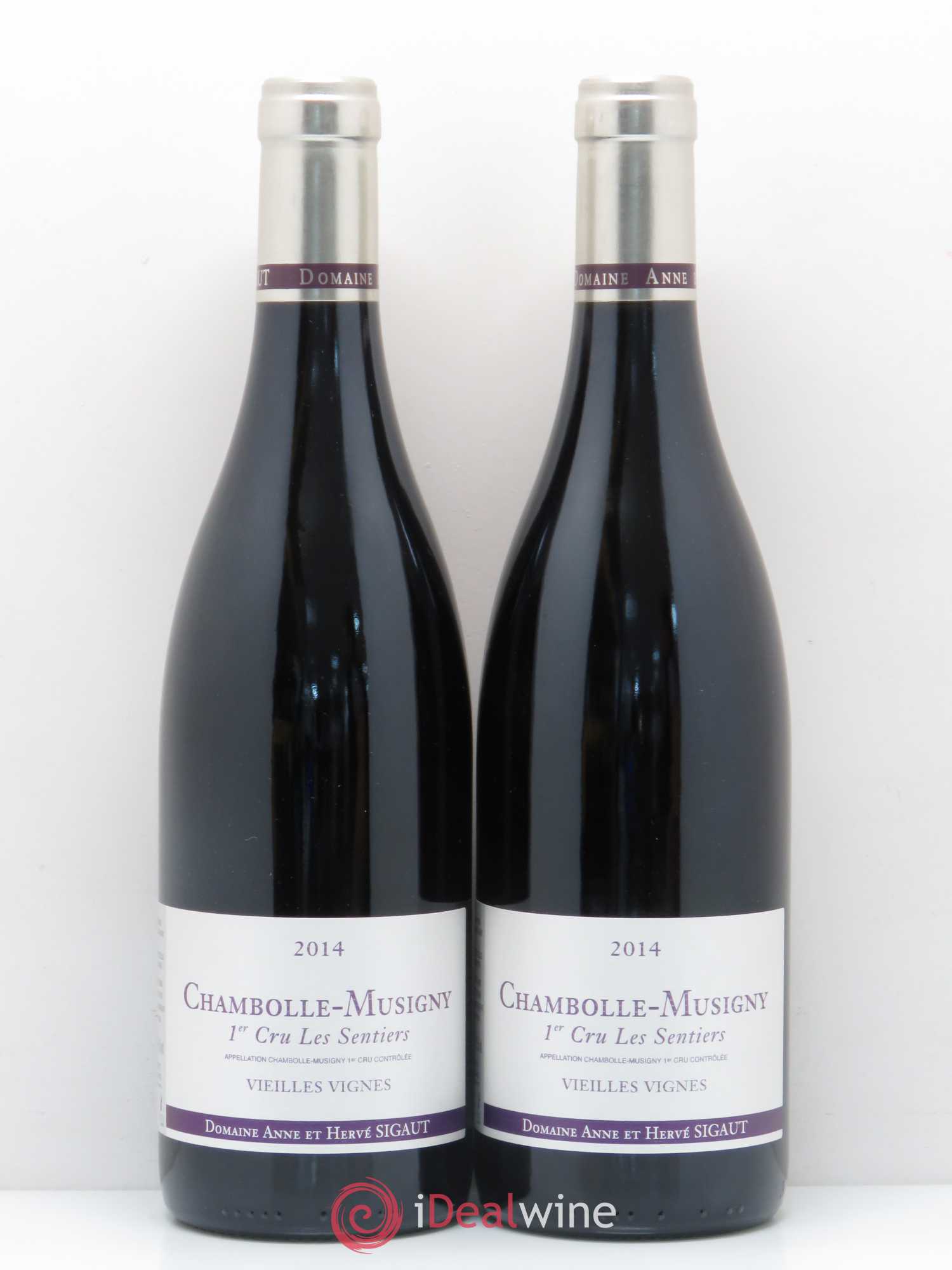 Chambolle-Musigny 1er Cru Vieilles Vignes Les Sentiers Sigaut Hervé 2014 - Posten von 2 Flaschen - 0