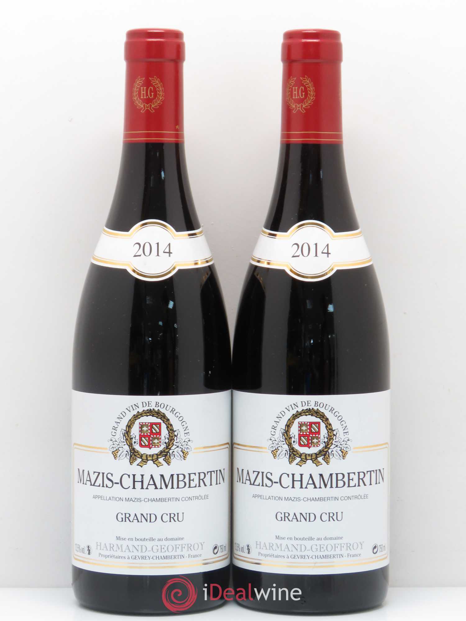 Mazis-Chambertin Grand Cru Harmand Geoffroy 2014 - Lot de 2 bouteilles - 0