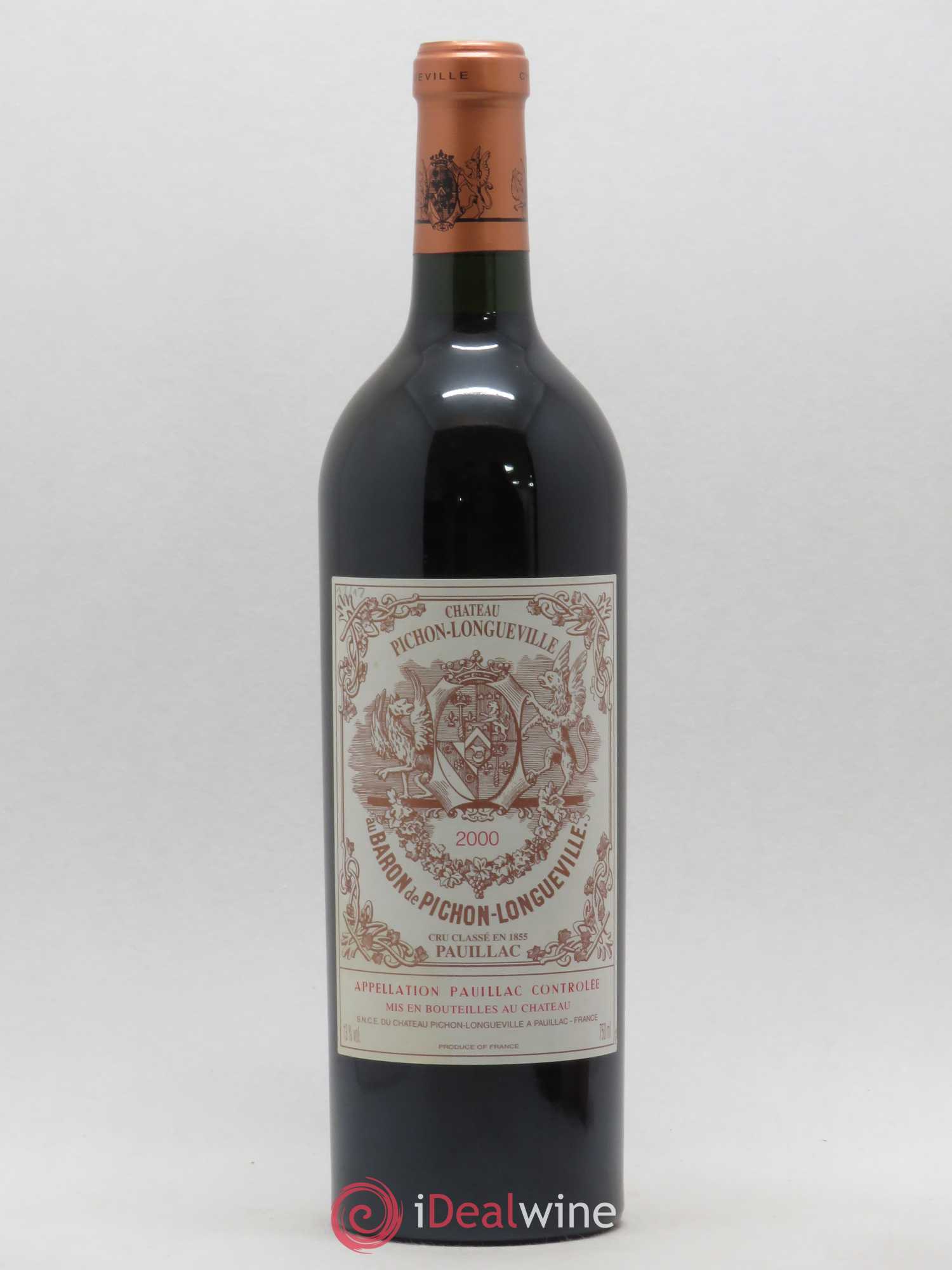 Pichon Longueville Baron 2ème Grand Cru Classé 2000 - Lot de 1 bouteille - 0