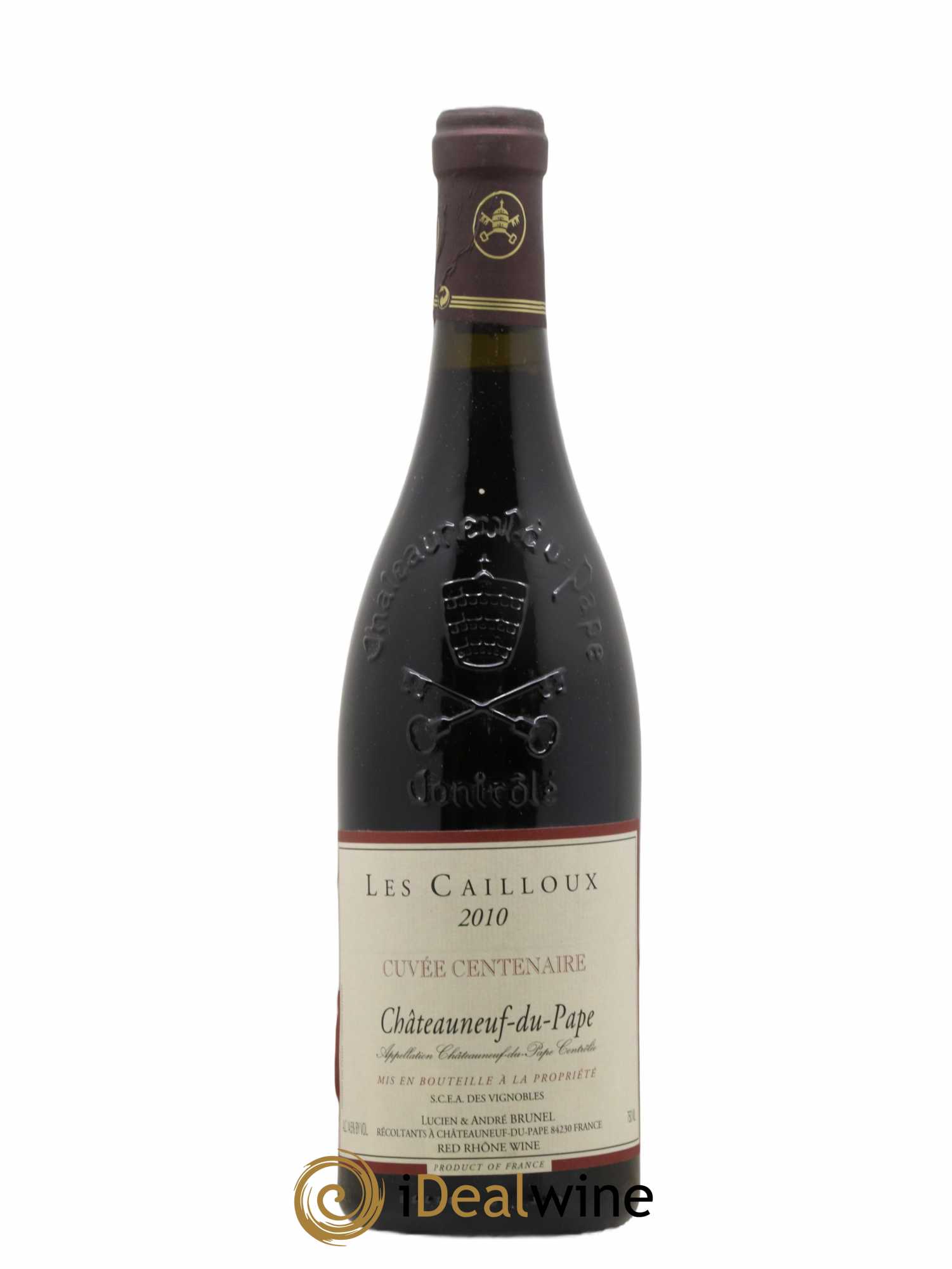 Châteauneuf-du-Pape Les Cailloux Cuvée Centenaire André Brunel 2010 - Lot de 1 bouteille - 0