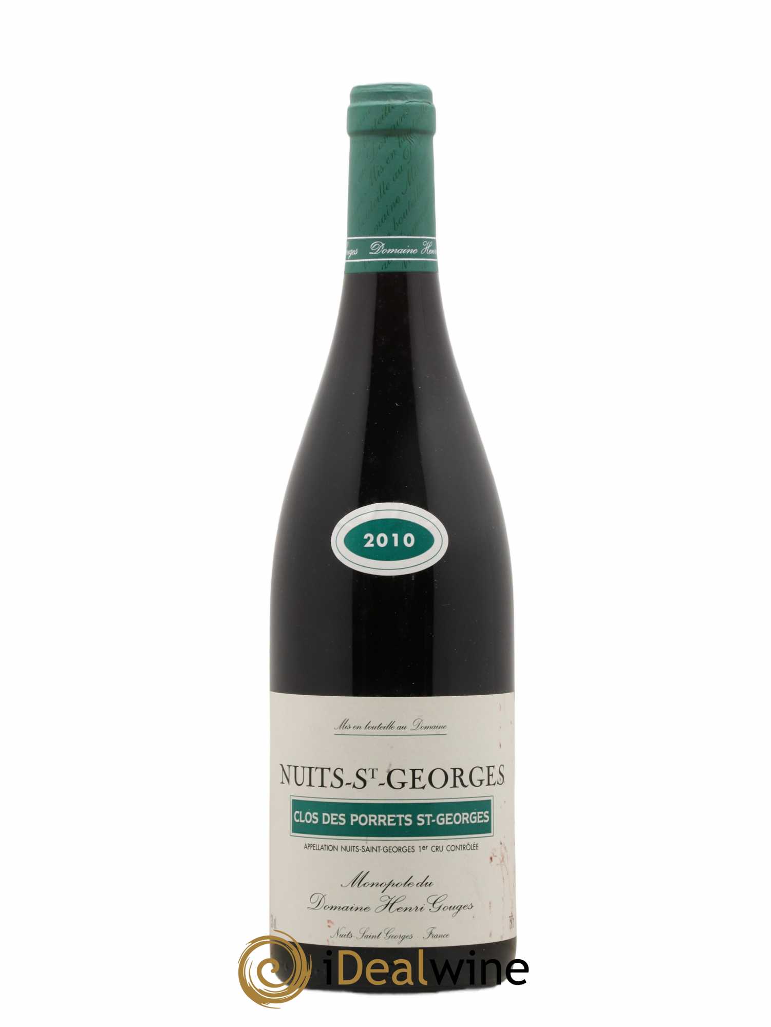 Nuits-Saint-Georges 1er Cru Clos des Porrets St Georges Henri Gouges 2010 - Lot of 1 bottle - 0