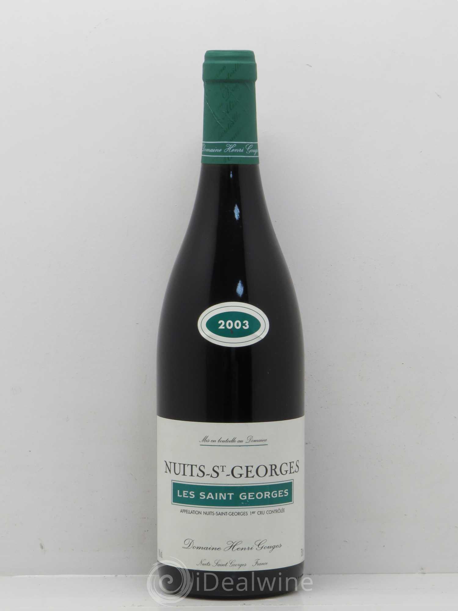 Nuits-Saint-Georges 1er Cru Les Saints Georges Henri Gouges 2003 - Posten von 1 Flasche - 0