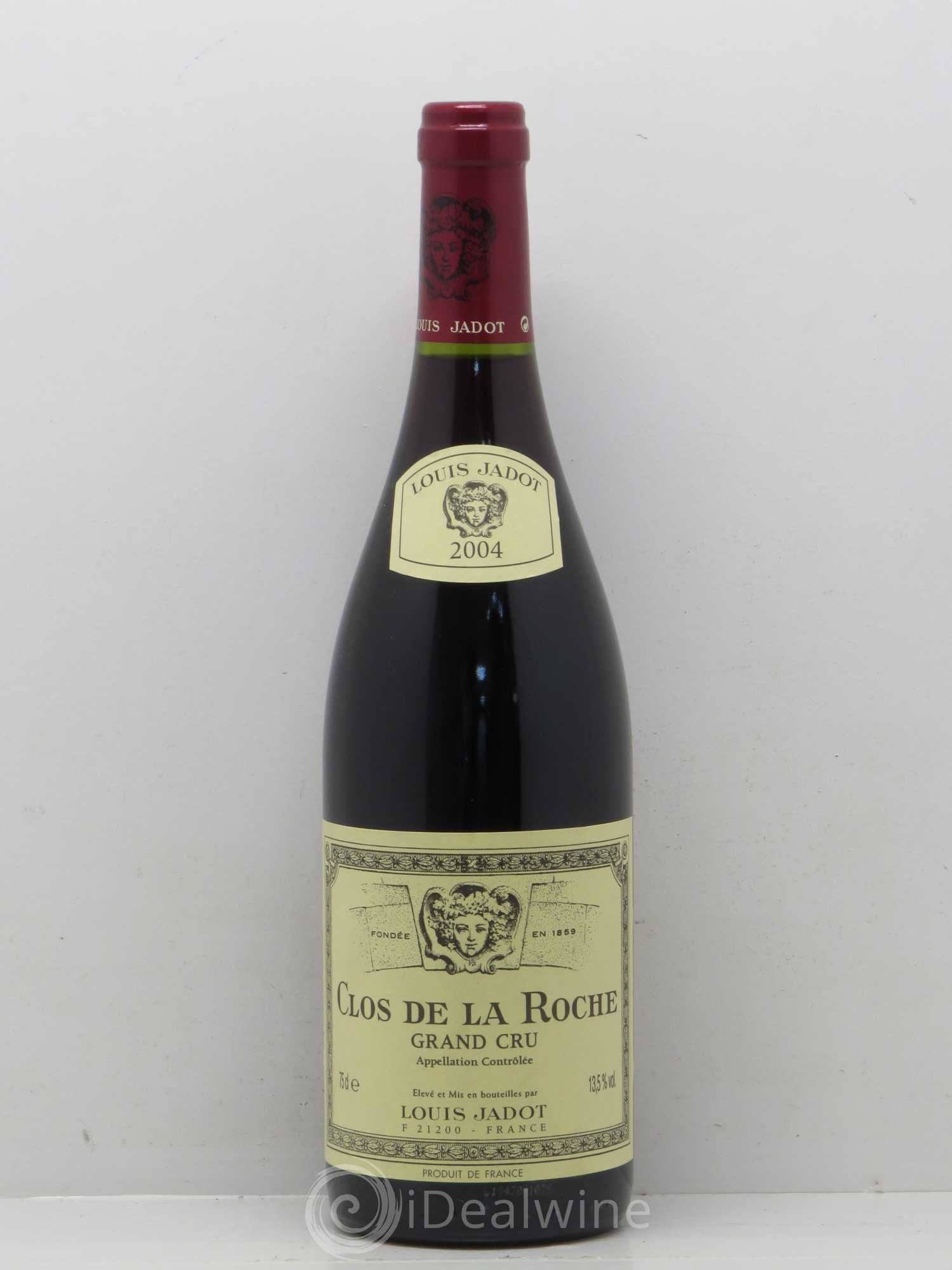 Clos de la Roche Grand Cru Maison Louis Jadot 2004 - Lot de 1 bouteille - 0