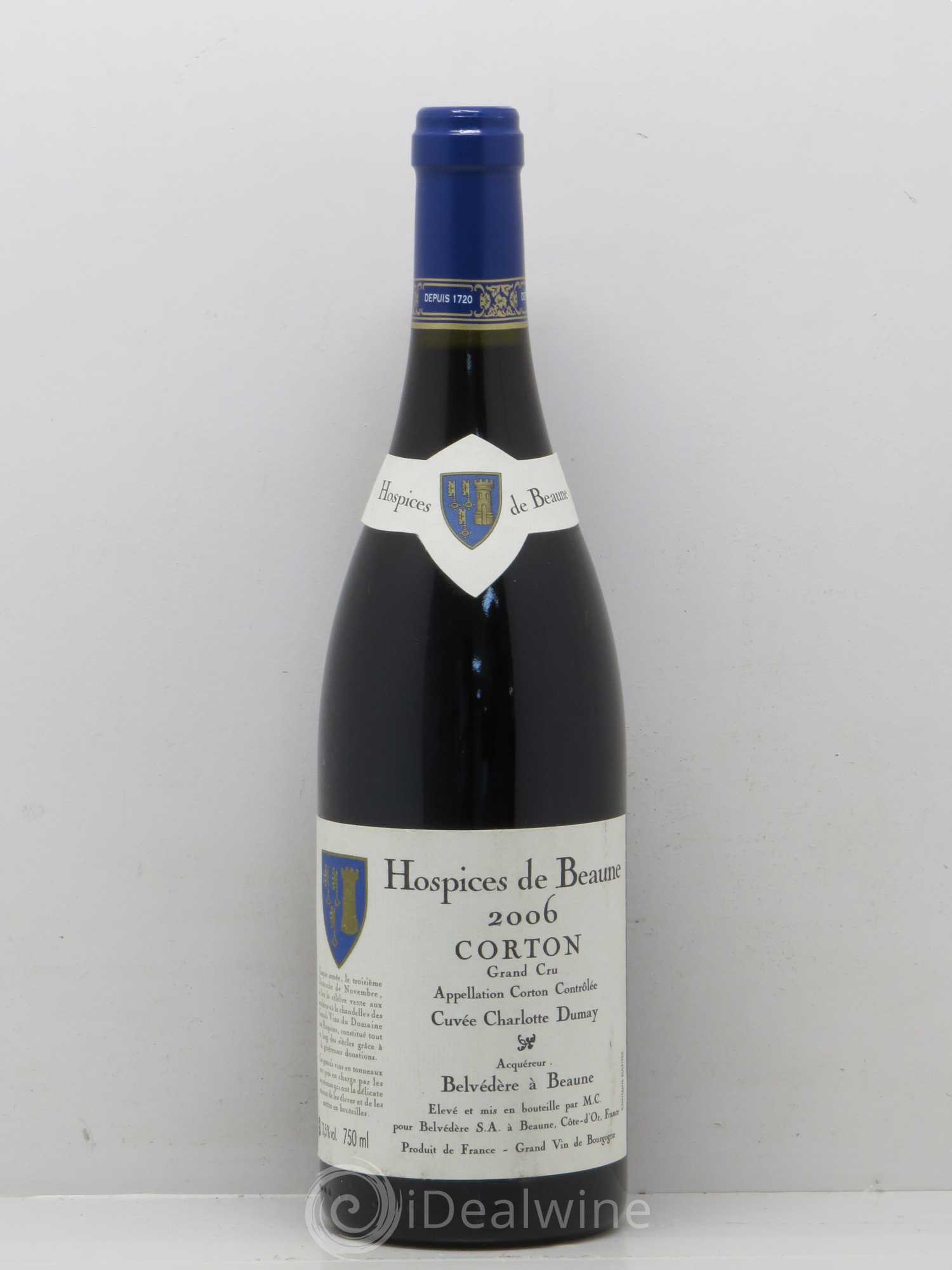 Buy Corton Grand Cru Cuvée Charlotte Dumay Hospices de Beaune 2006