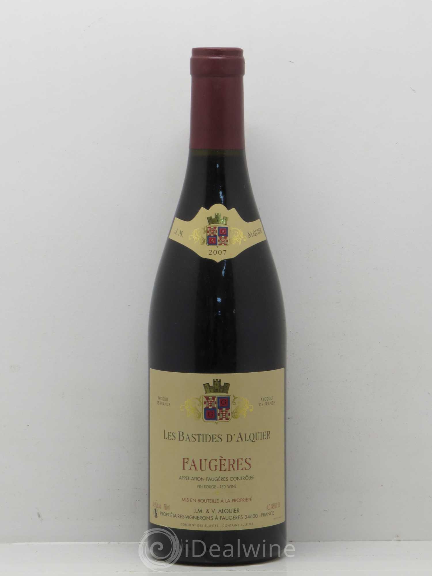 Faugères Domaine Jean-Michel Alquier Les Bastides d'Alquier 2007 - Lot de 1 bouteille - 0
