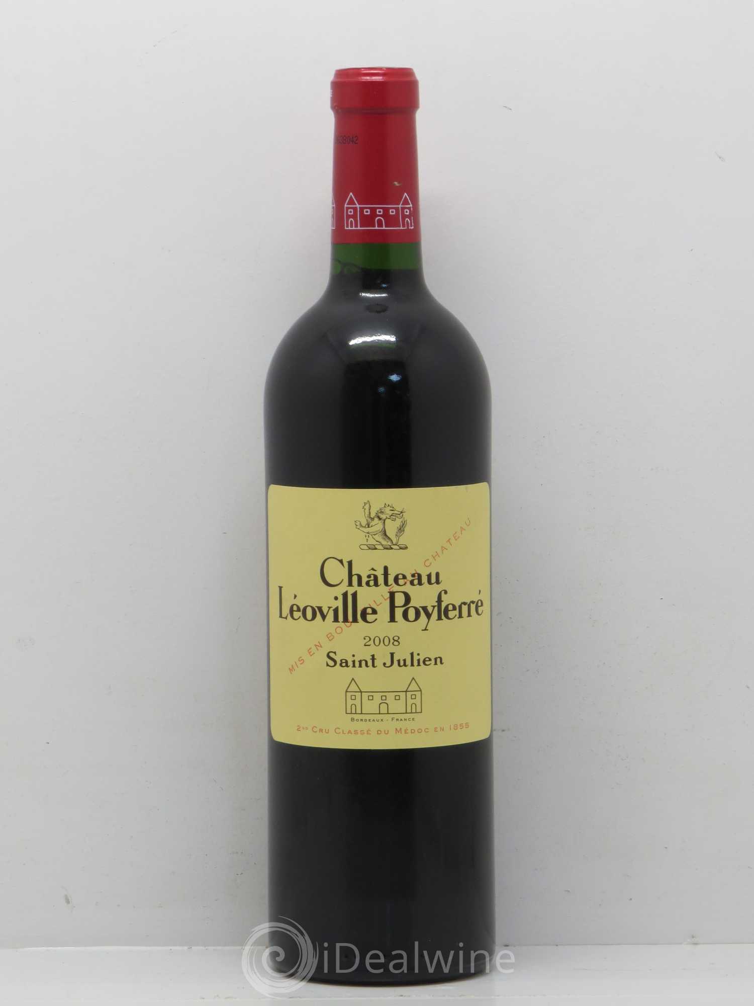 Château Léoville Poyferré 2ème Grand Cru Classé 2008 - Lot de 1 bouteille - 0