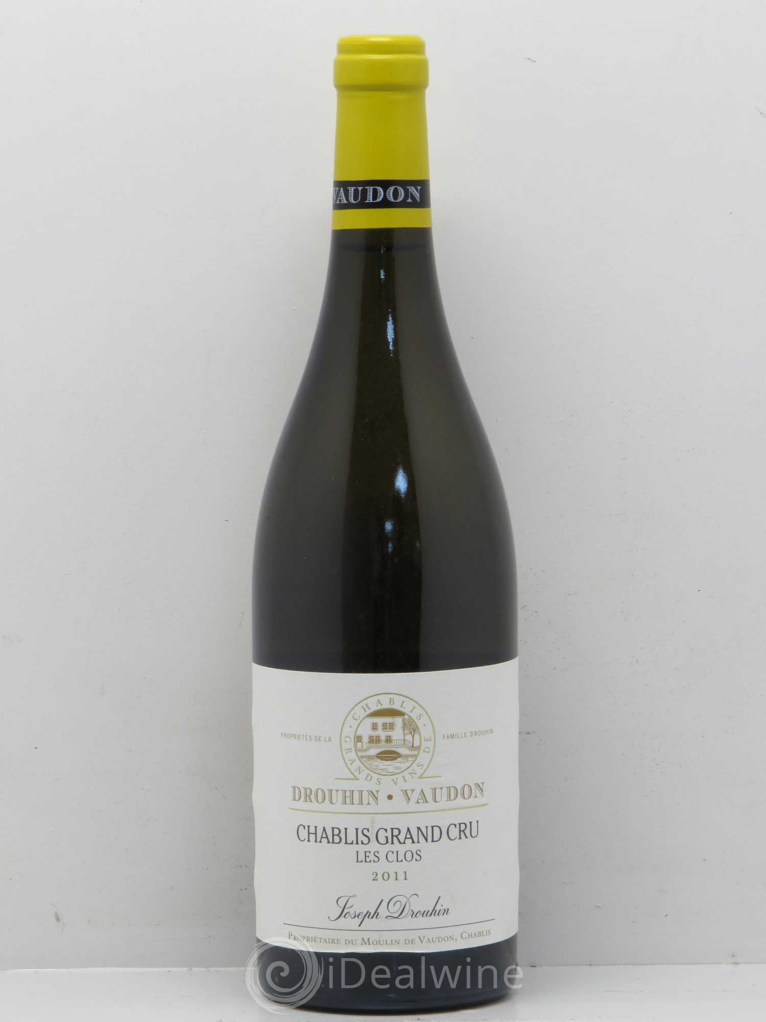 Chablis Grand Cru Les Clos Joseph Drouin Domaine de Vaudon 2011 - Posten von 1 Flasche - 0