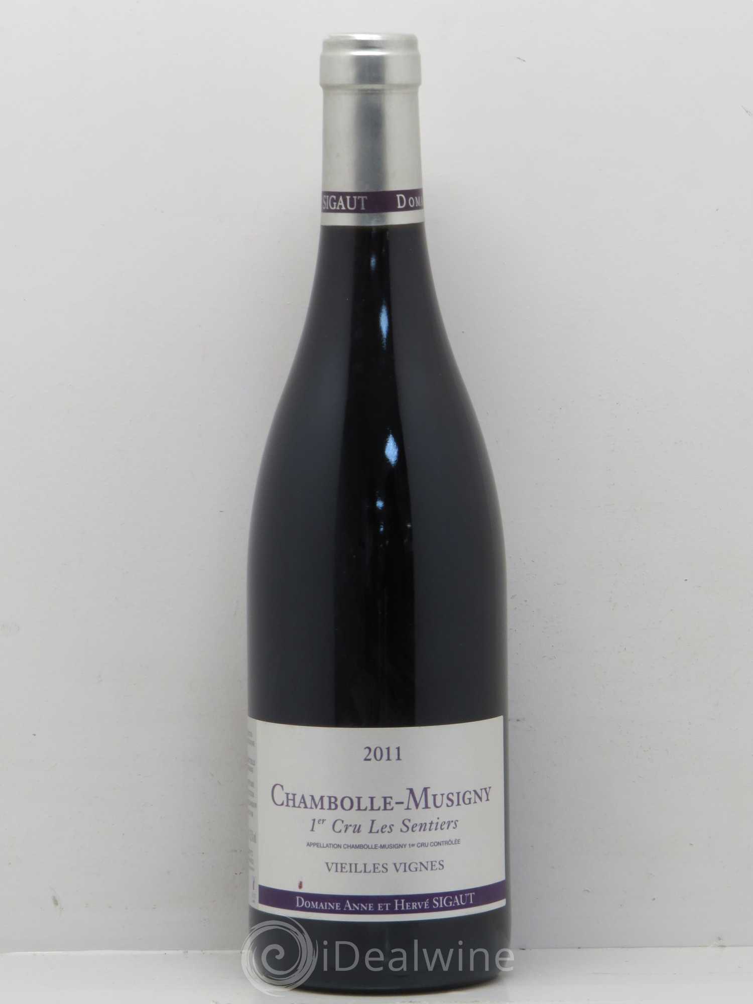 Chambolle-Musigny 1er Cru Les Sentiers Vieilles Vignes Domaine Hervé Sigaut 2011 - Posten von 1 Flasche - 0