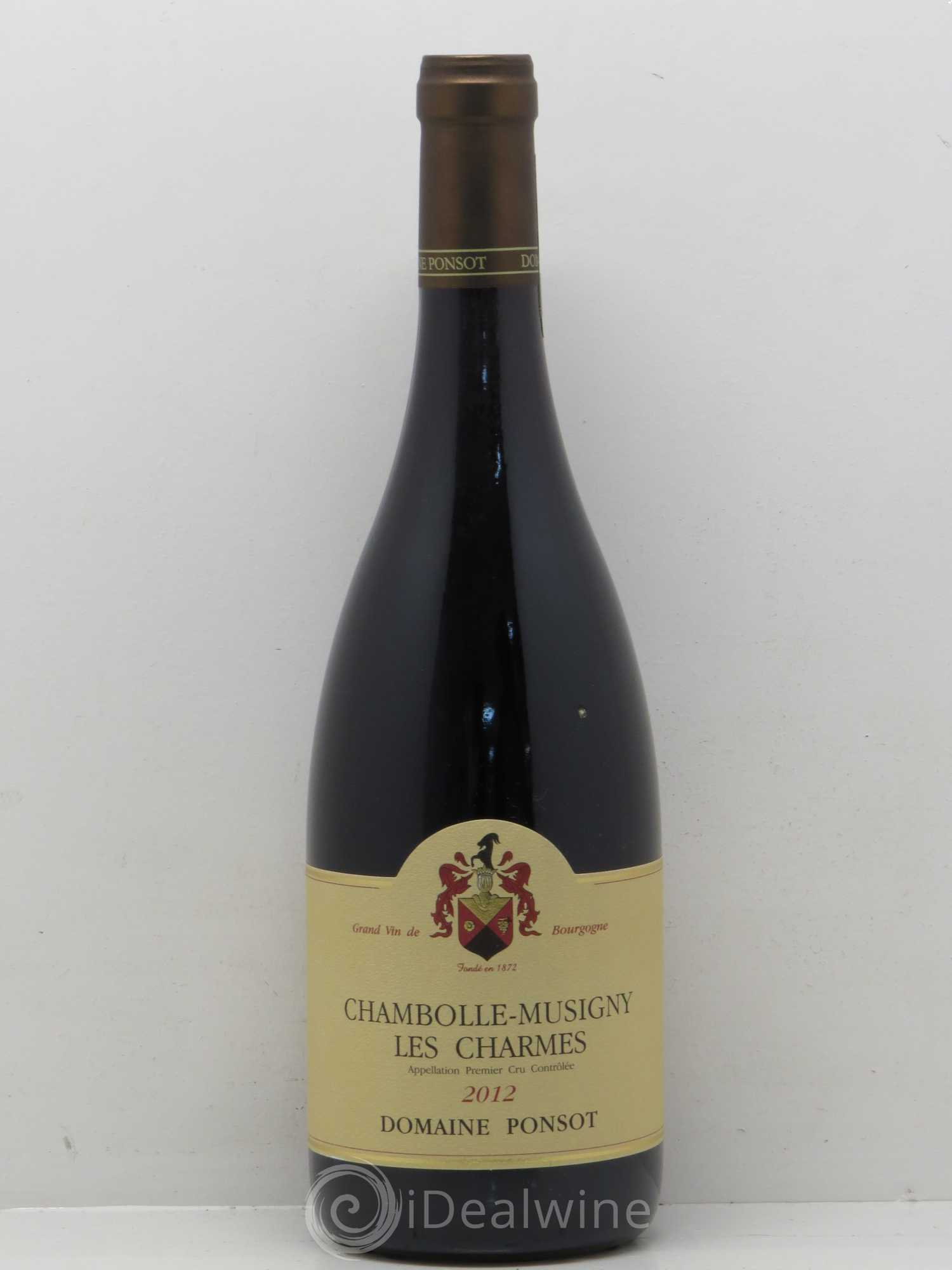 Chambolle-Musigny 1er Cru Les Charmes Ponsot (Domaine) 2012 - Lot de 1 bouteille - 0