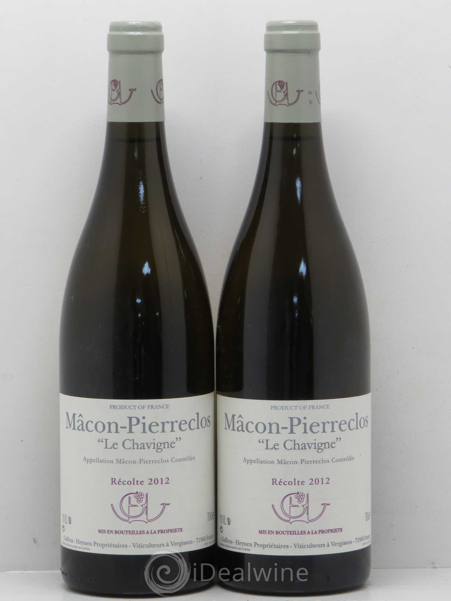 Mâcon-Pierreclos Le Chavigne Guffens-Heynen 2012 - Lot de 2 bouteilles - 0