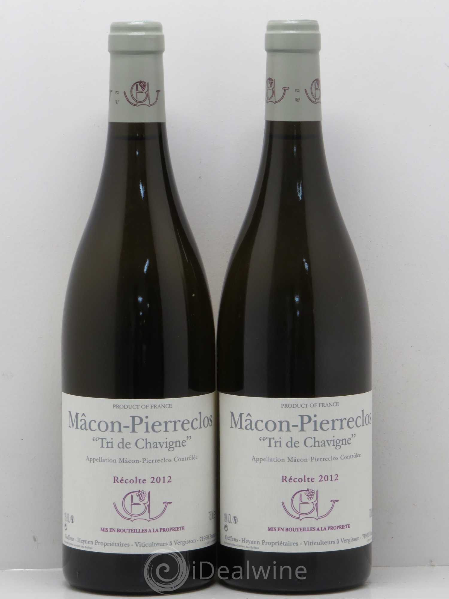 Mâcon-Pierreclos Tri de Chavigne Guffens-Heynen 2012 - Lot de 2 bouteilles - 0