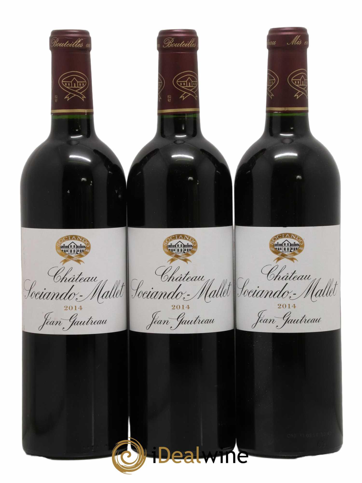 Château Sociando Mallet 2014 - Lot de 3 bouteilles - 0