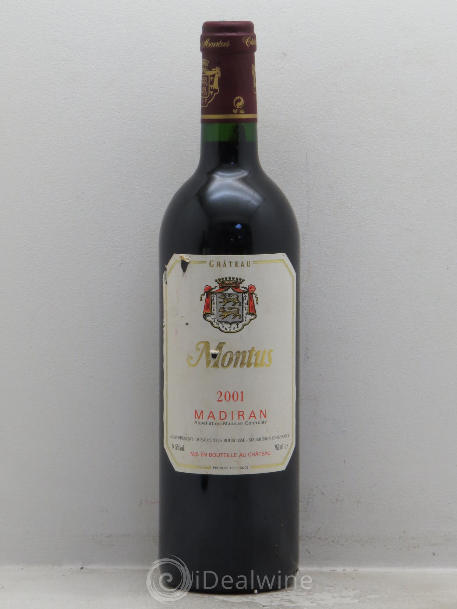 Madiran Château Montus Alain Brumont 2001 - Lot de 6 bouteilles - 0