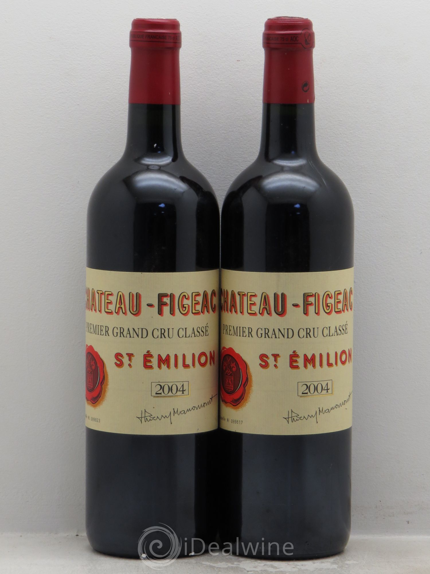 Château Figeac 1er Grand Cru Classé A 2004 - Lot de 2 bouteilles - 0